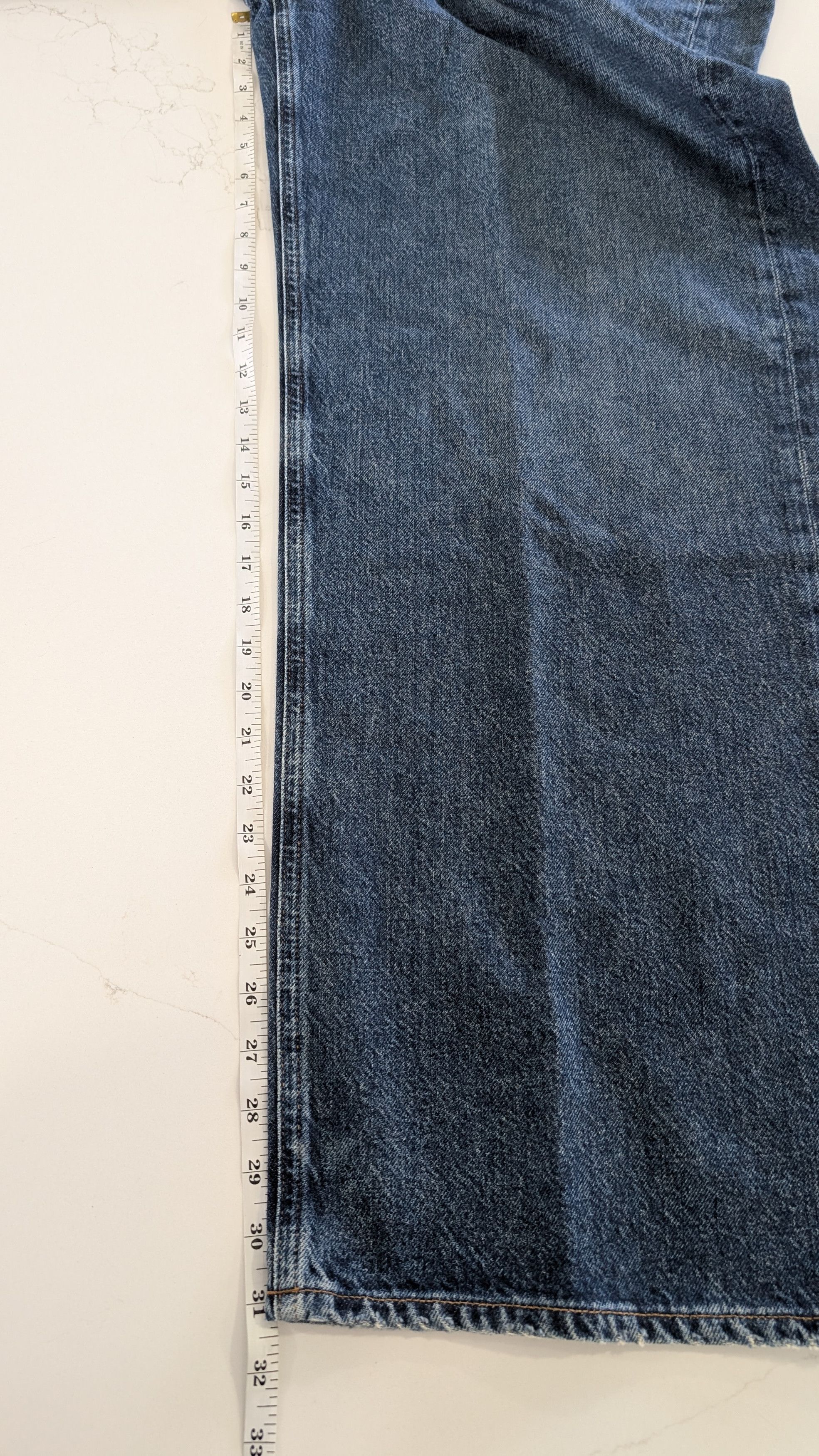 Agolde AGOLDE Vana Fold Jeans Nexus Blue Size 31 Size 31" - 14 Thumbnail