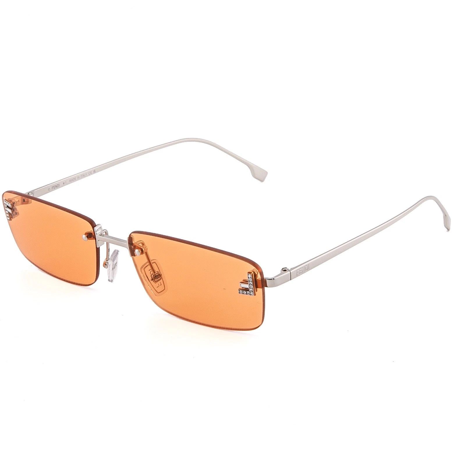 Fendi FENDI FE4172US FIRST 4172 Silver Orange Narrow Fashion 16J Size ONE SIZE - 4 Thumbnail