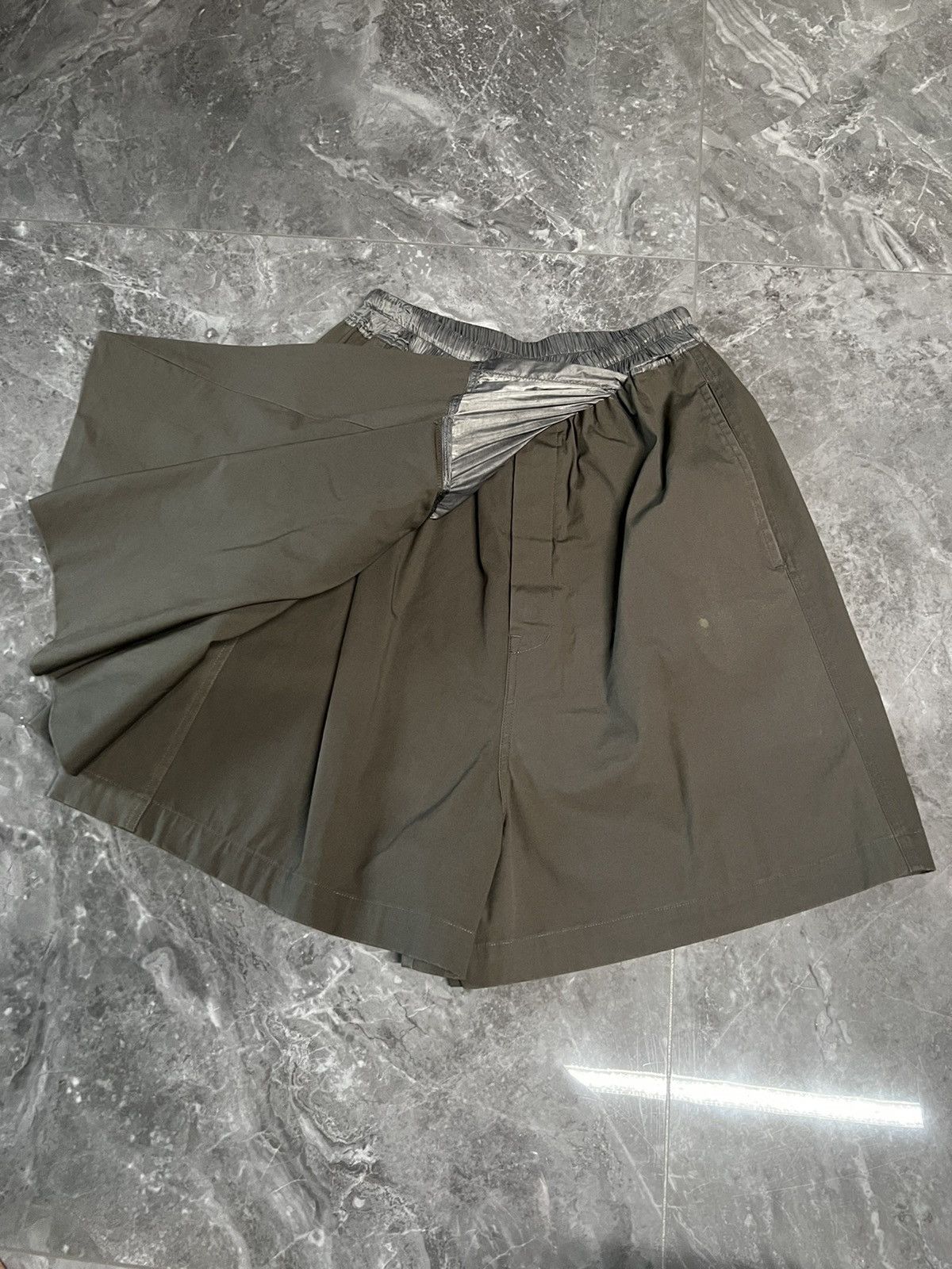 Rick Owens FAUN SS15 Flounced Shorts Kilt PODS Drop Crotch Runway Size US 31 - 2 Thumbnail