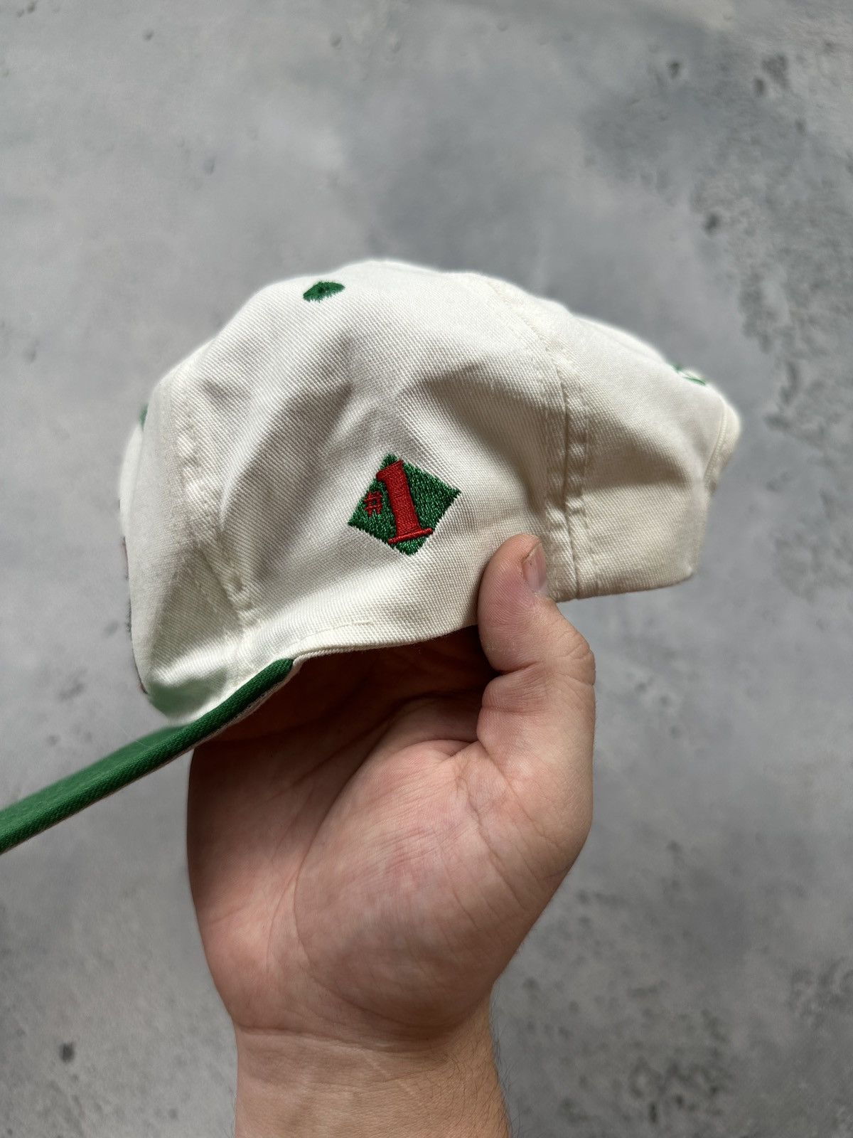Vintage Vintage 1994 World Cup USA Italy #1 Snapback Hat Green White Size ONE SIZE - 7 Thumbnail
