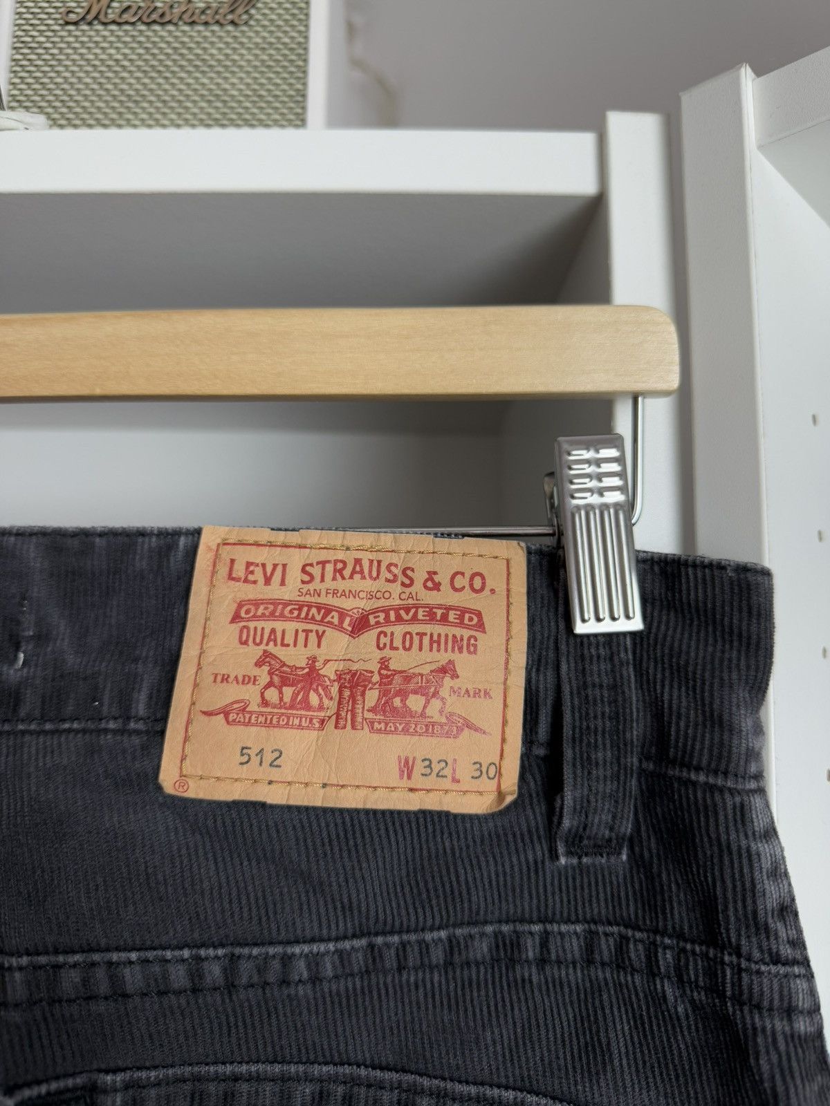 Levi's × Levi's Vintage Clothing × Vintage Vintage Levi’s 512 bootcut black washed corduroy pants 32x30 Size US 32 / EU 48 - 5 Thumbnail