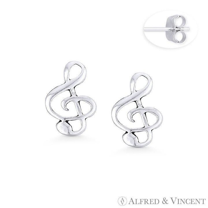 Other G-Clef Music Note Charm Stud Earrings Size ONE SIZE - 1 Preview