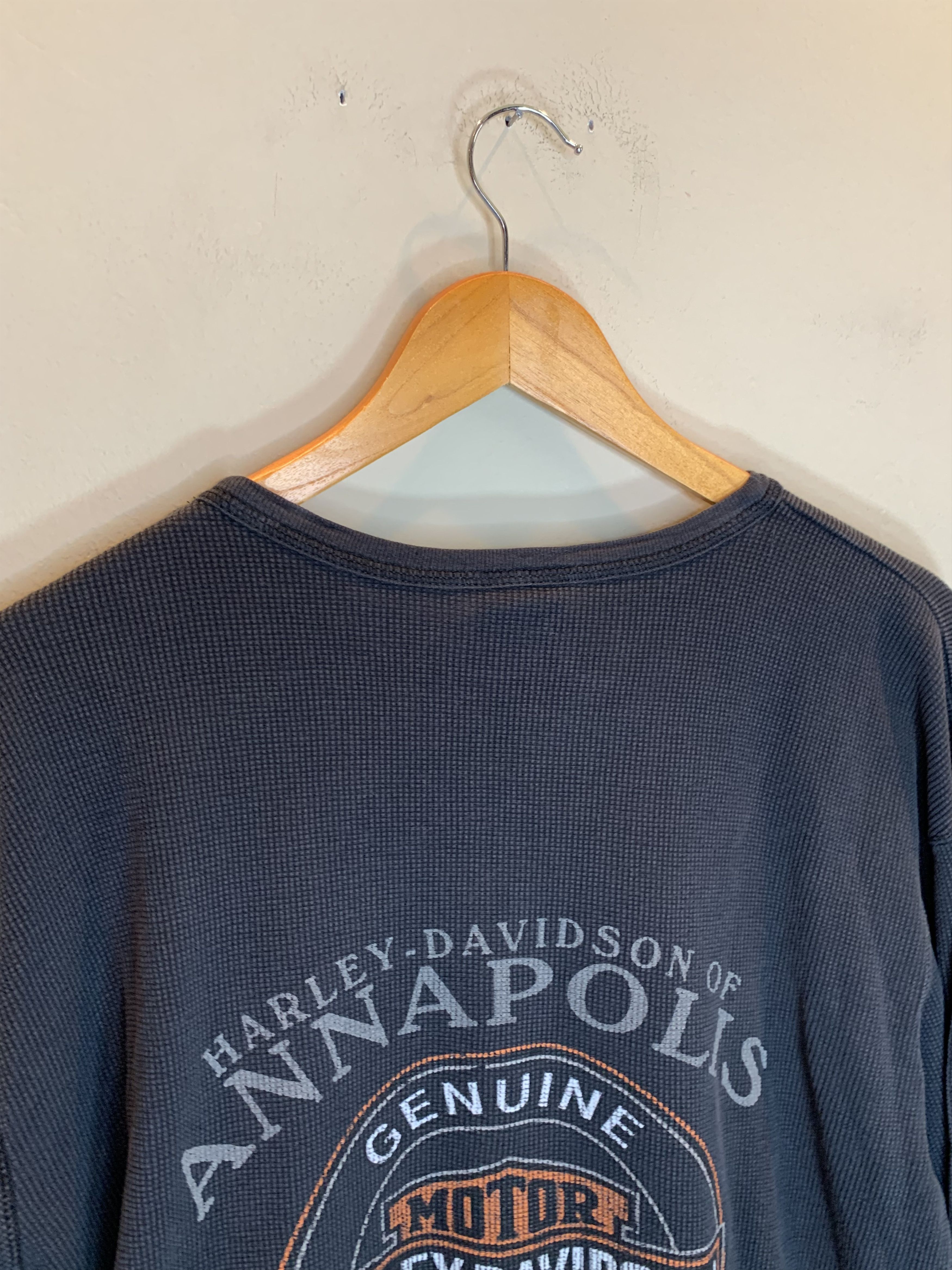 Harley Davidson RARE* Vintage 90’s Harley Davidson Biker Faded Thermal Shirt Size US L / EU 52-54 / 3 - 7 Thumbnail