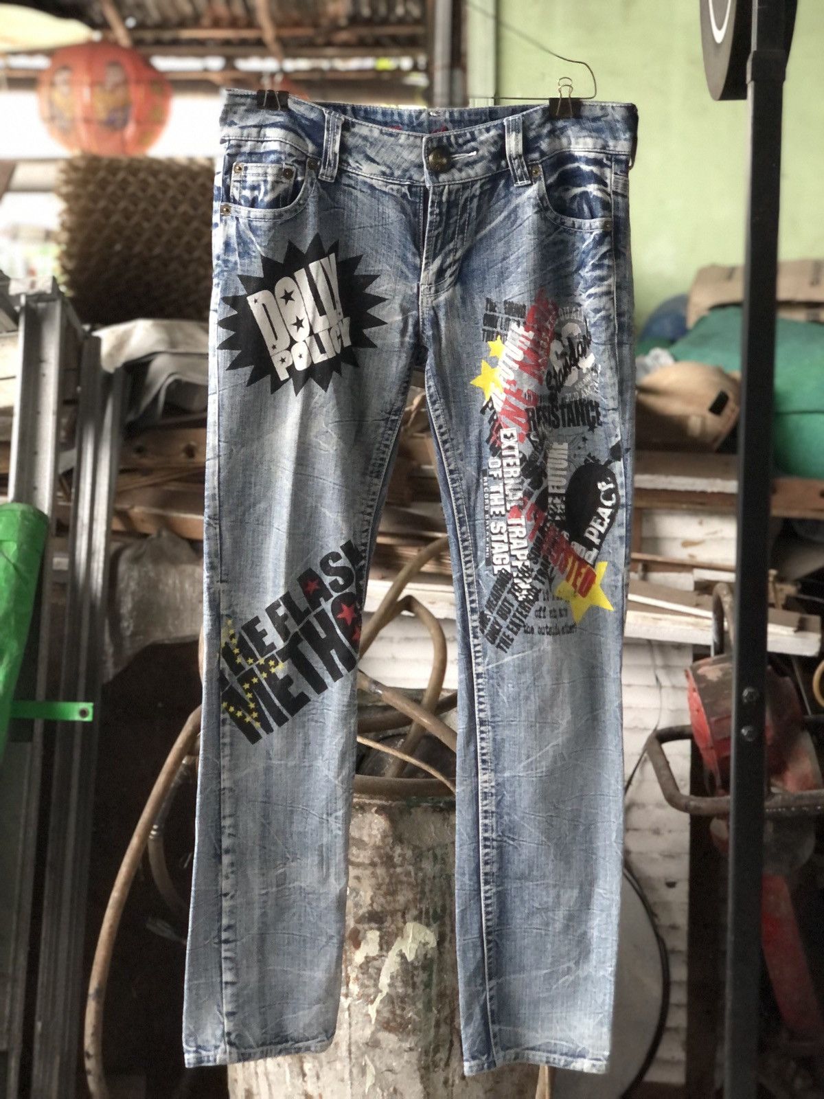 Hysteric Glamour × Japanese Brand × Seditionaries The Vintage Standard Design Honeycomb Denim Pants Size US 31 - 2 Thumbnail