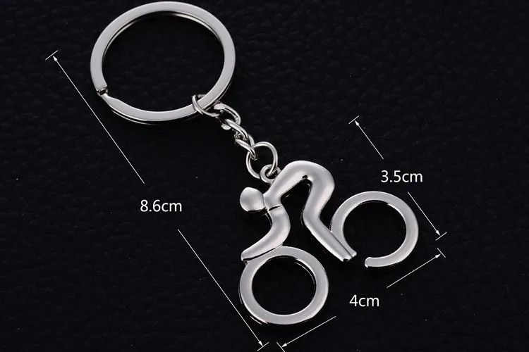 Jewelry Bike Style Key Chain Ring Holder Creative Casual Size ONE SIZE - 3 Thumbnail