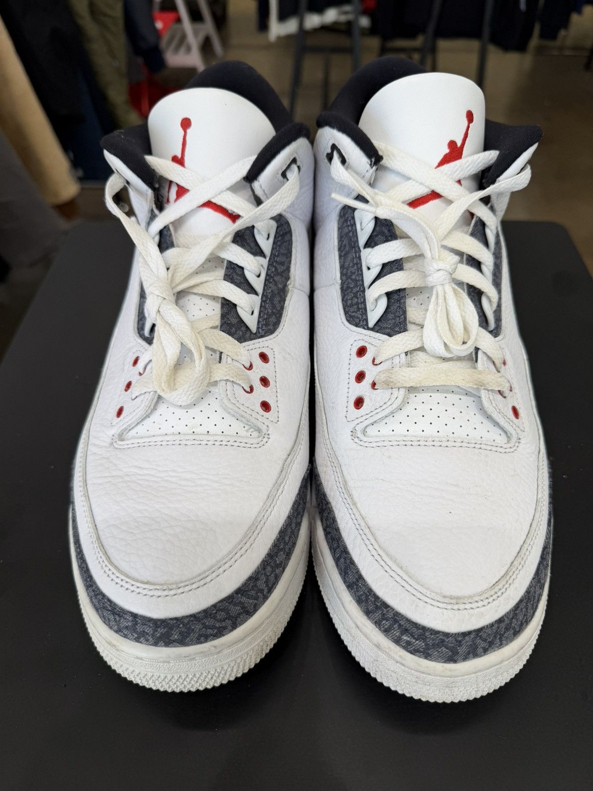 Japanese Brand Air Jordan 3 Fire Red Denim Size 13 (2020) Size US 13 / EU 46 - 2 Thumbnail