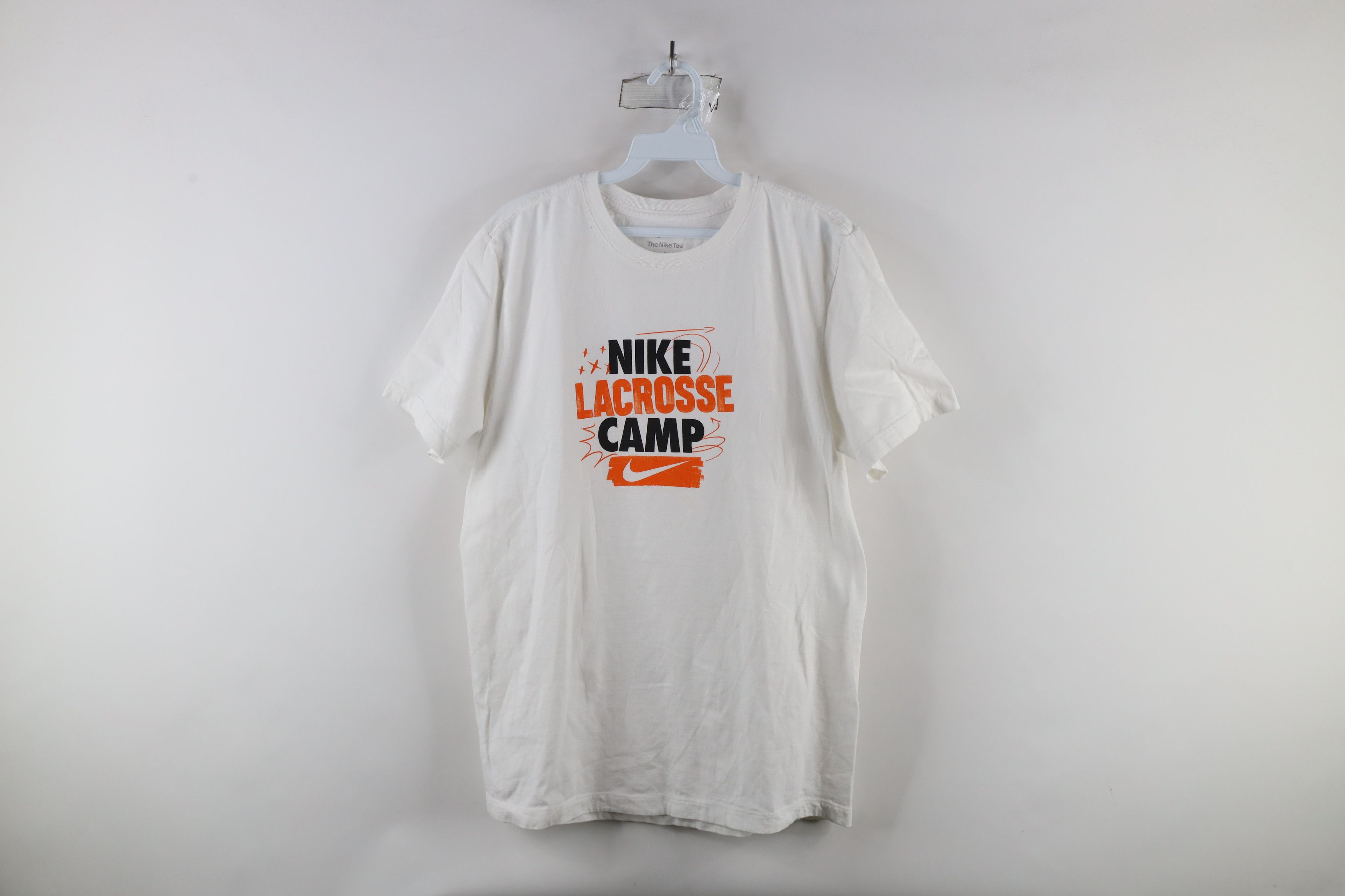 Nike × Vintage Nike Out Center Swoosh Lacrosse Camp Short Sleeve T-Shirt Size US M / EU 48-50 / 2 - 1 Thumbnail