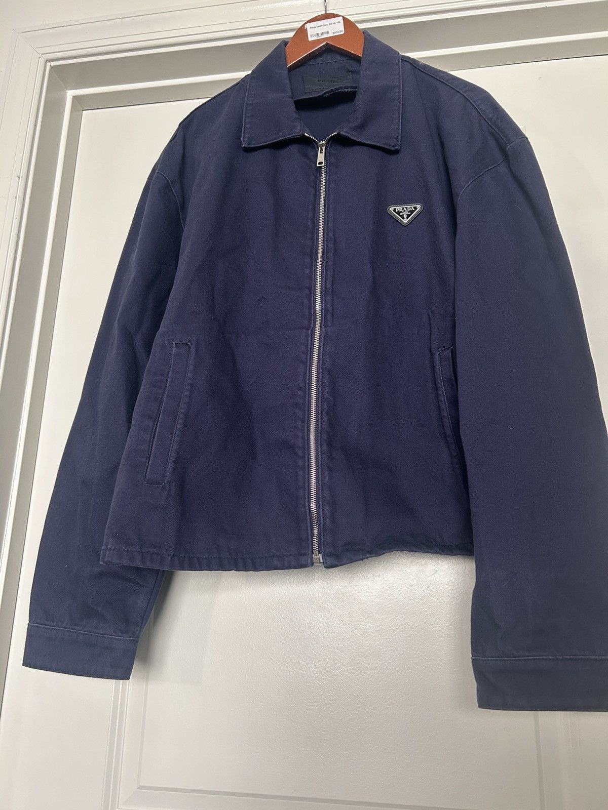 Prada Prada denim zipper blouson jacket blue Size US XXL / EU 58 / 5 - 1 Thumbnail