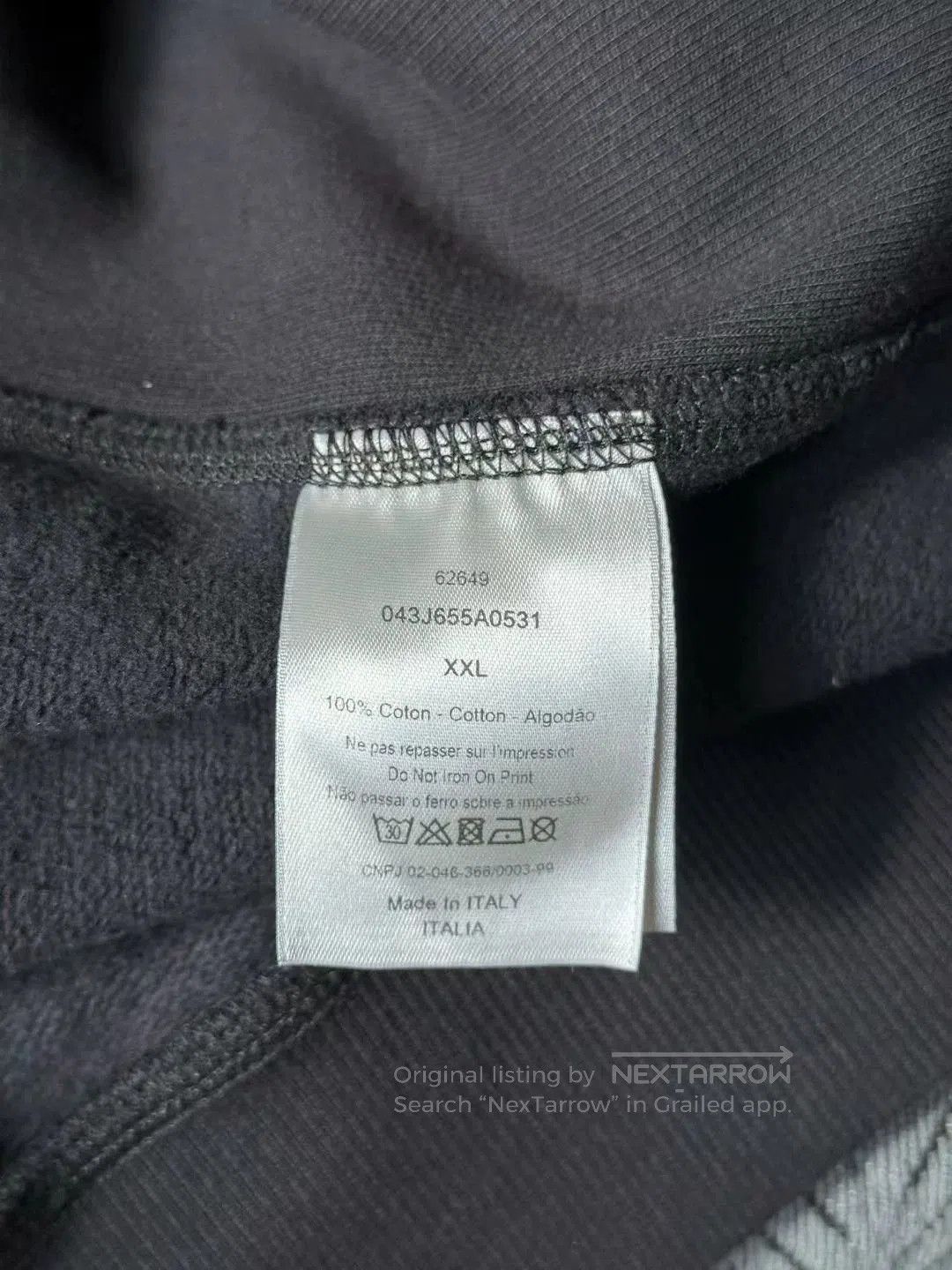 Dior Dior Flocked Logo Sweatshirt. Size US XXL / EU 58 / 5 - 4 Thumbnail