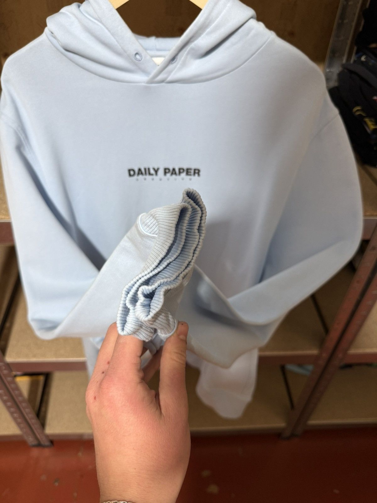 Daily Paper Rare Luxury Daily Paper Creative Blue Hoodie Y2K Hype CW24 Size US XL / EU 56 / 4 - 7 Thumbnail