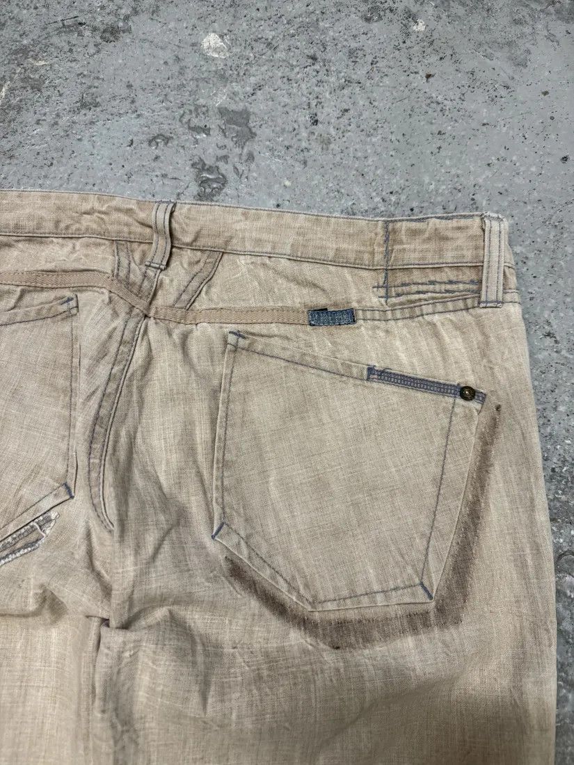 Designer × Marithe + Francois Girbaud × Vintage 2000s Marithé + François Girbaud Grey Summer Signature Pants Size US 33 - 7 Thumbnail