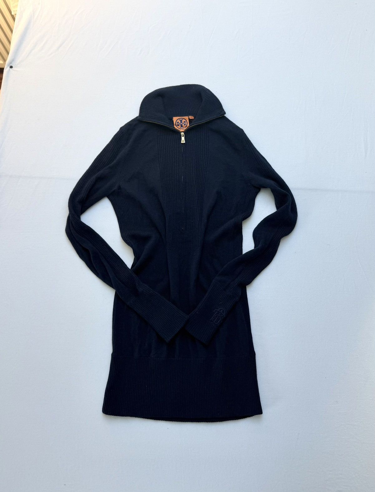 Tory Burch Tory Burch Ribbed Half-Zip Knit Sweater XS Size XS / US 0-2 / IT 36-38 - 1 Thumbnail
