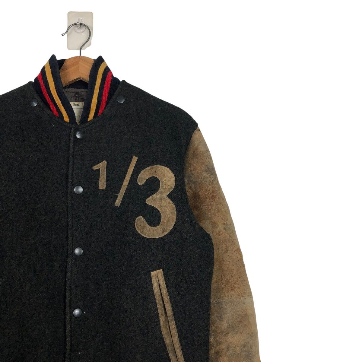 Vintage 🔥VINTAGE VARSITY JACKET LEATHER BCM MADE IN JAPAN Size US M / EU 48-50 / 2 - 8 Thumbnail
