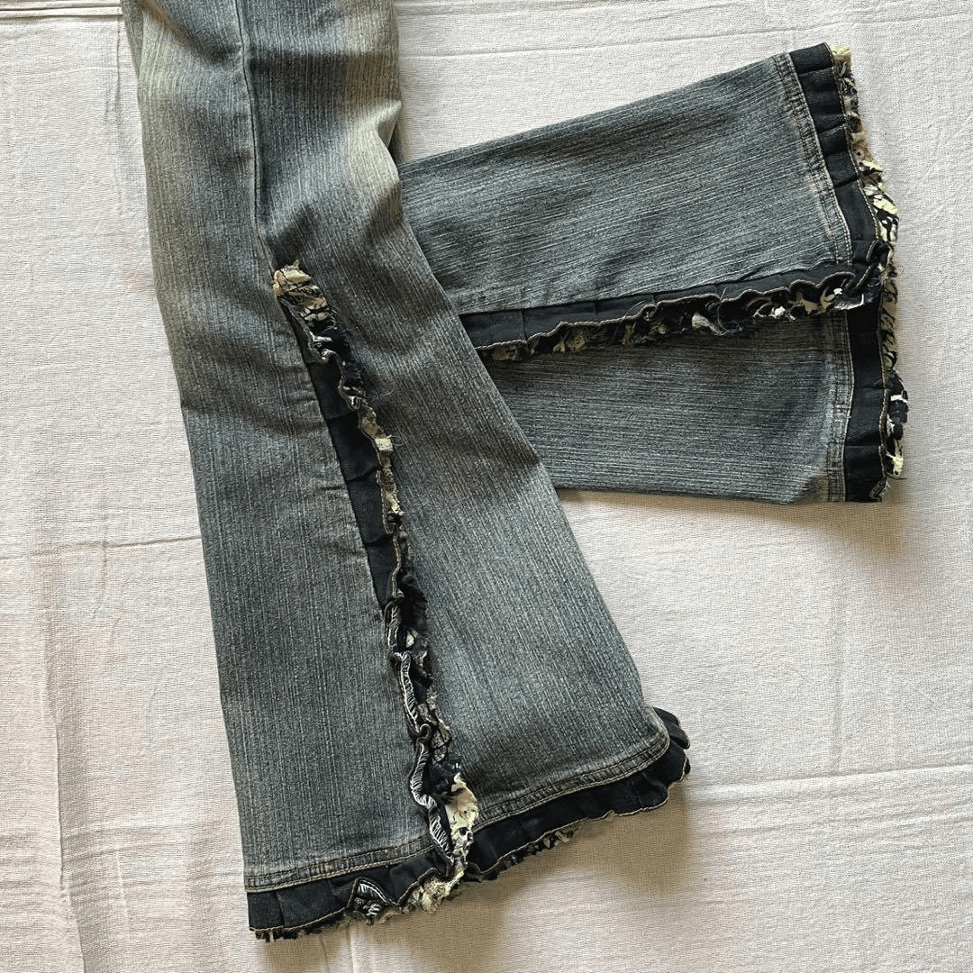 Japanese Brand Vintage wink wink Flared Denim Size 27" / US 4 / IT 40 - 2 Thumbnail