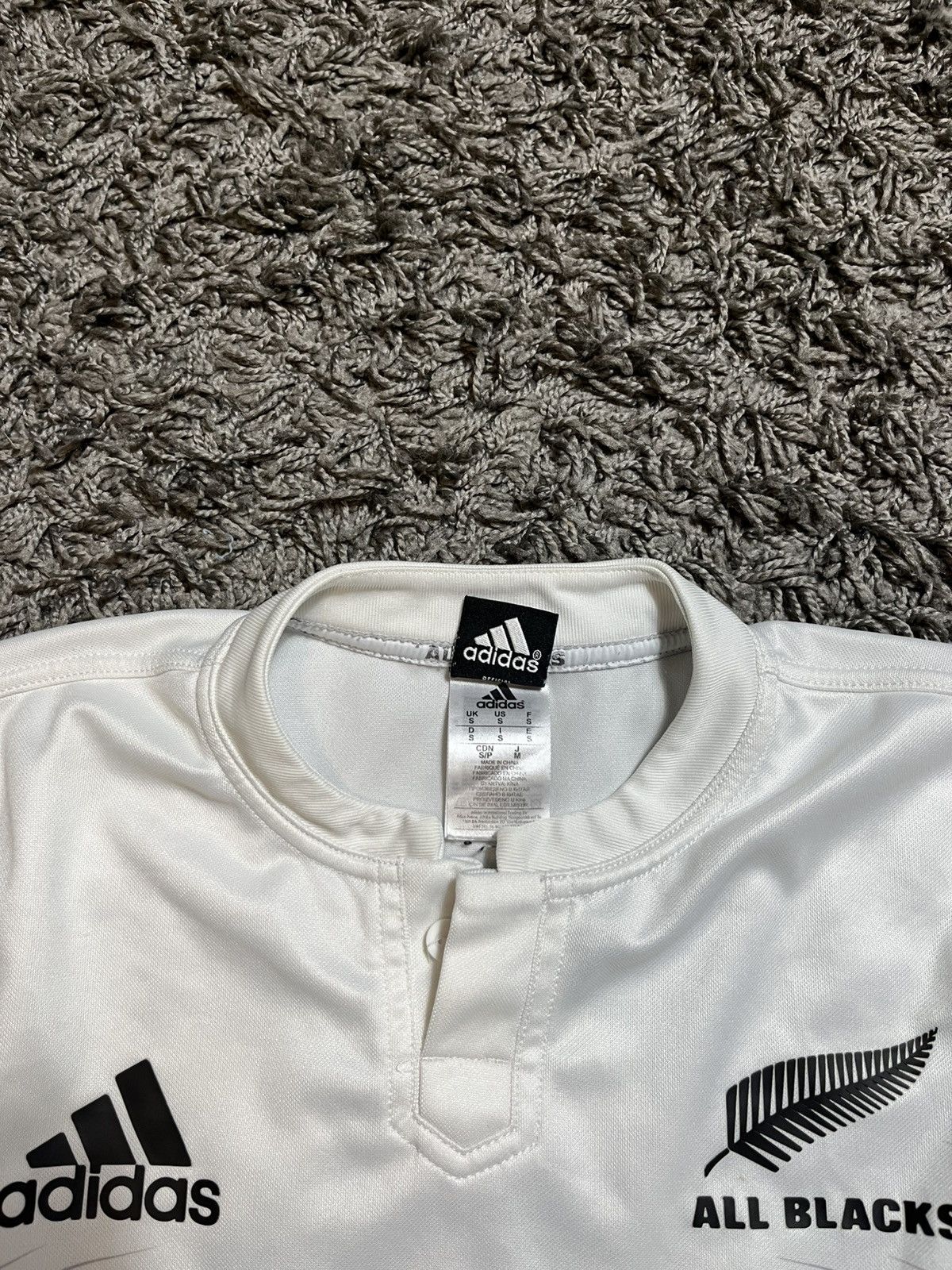 Adidas ADIDAS ALL BLACK RUGBY 2015/16 SOCCER JERSEY AIG POLYESTER Size US S / EU 44-46 / 1 - 3 Thumbnail