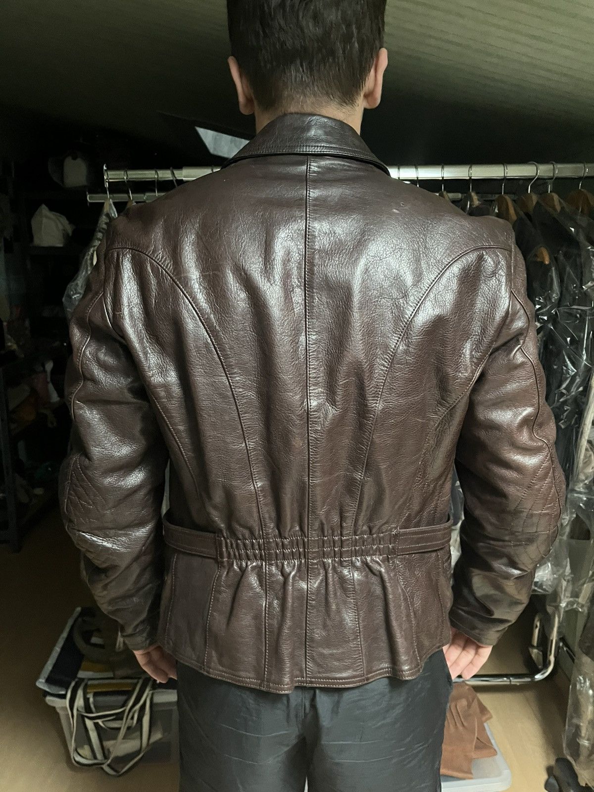 Jil Sander Jil Sander by Raf Simons brown leather jacket rare Size US M / EU 48-50 / 2 - 19 Thumbnail