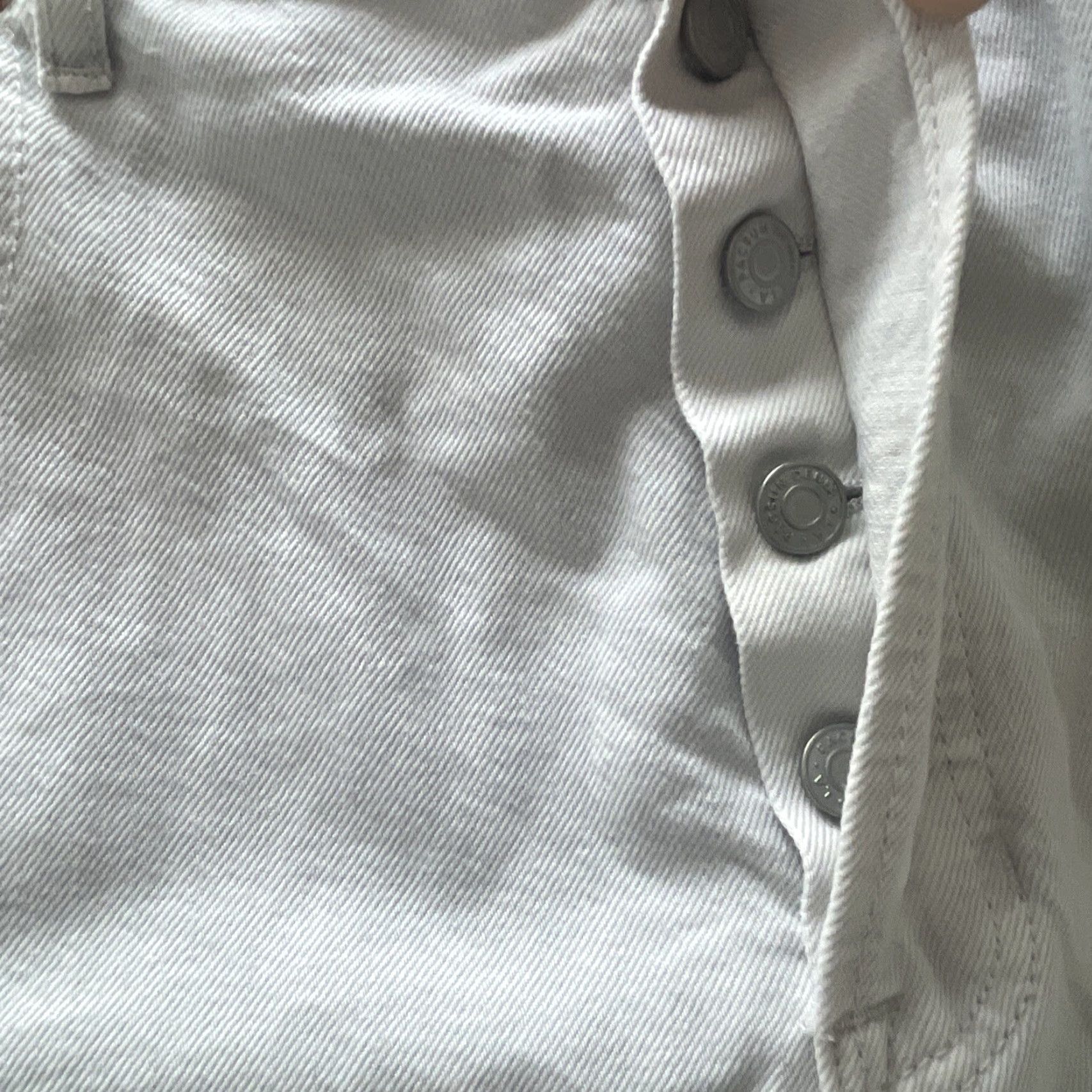 Pacsun Pacsun Denim Dad Jeans Womens 32 Jeans Distressed Relaxed Button Fly White 100% Cotton Baggy 80s 90s Hip Hop Punk Retro Womens Size 24" / US 00 / IT 34 - 7 Thumbnail