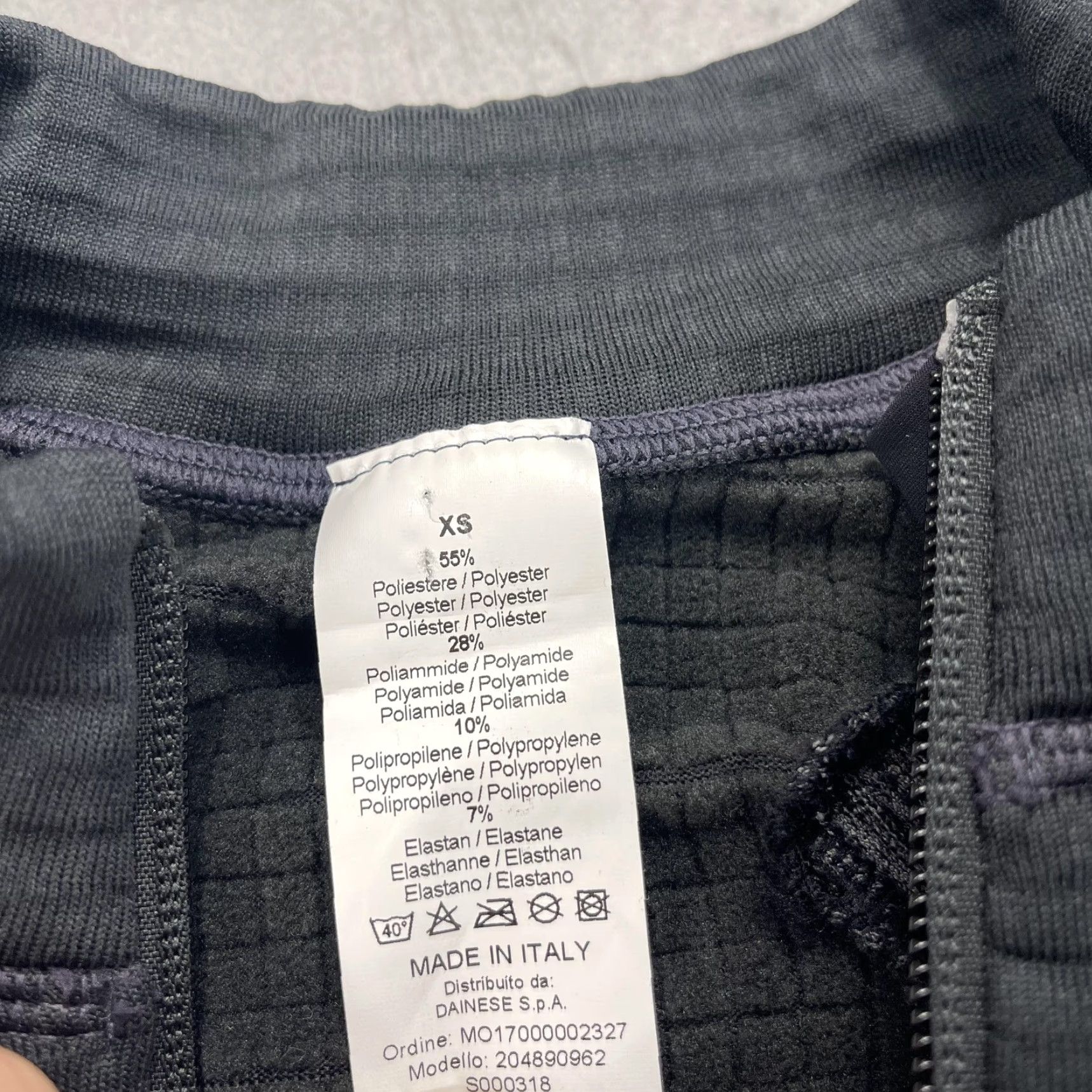 Dainese Dainese Womens XS Gray HP1 Mid Full Zip Tecnostretch Ski Jacket Midlayer Fleece Size XS / US 0-2 / IT 36-38 - 6 Thumbnail