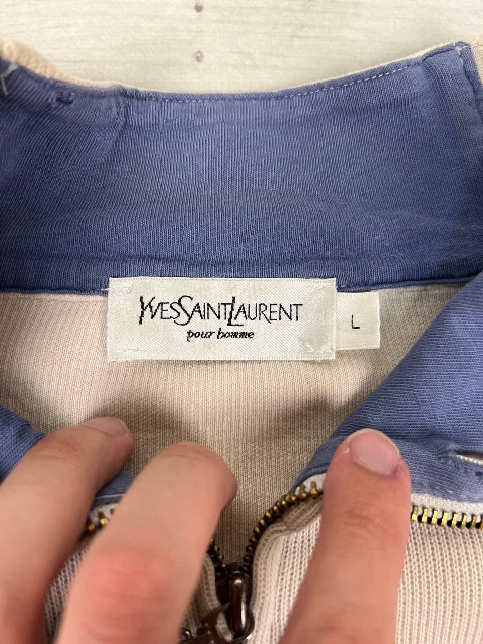 Yves Saint Laurent Yves Saint Laurent YSL Sweatshirt Zip Up Size US L / EU 52-54 / 3 - 11 Thumbnail