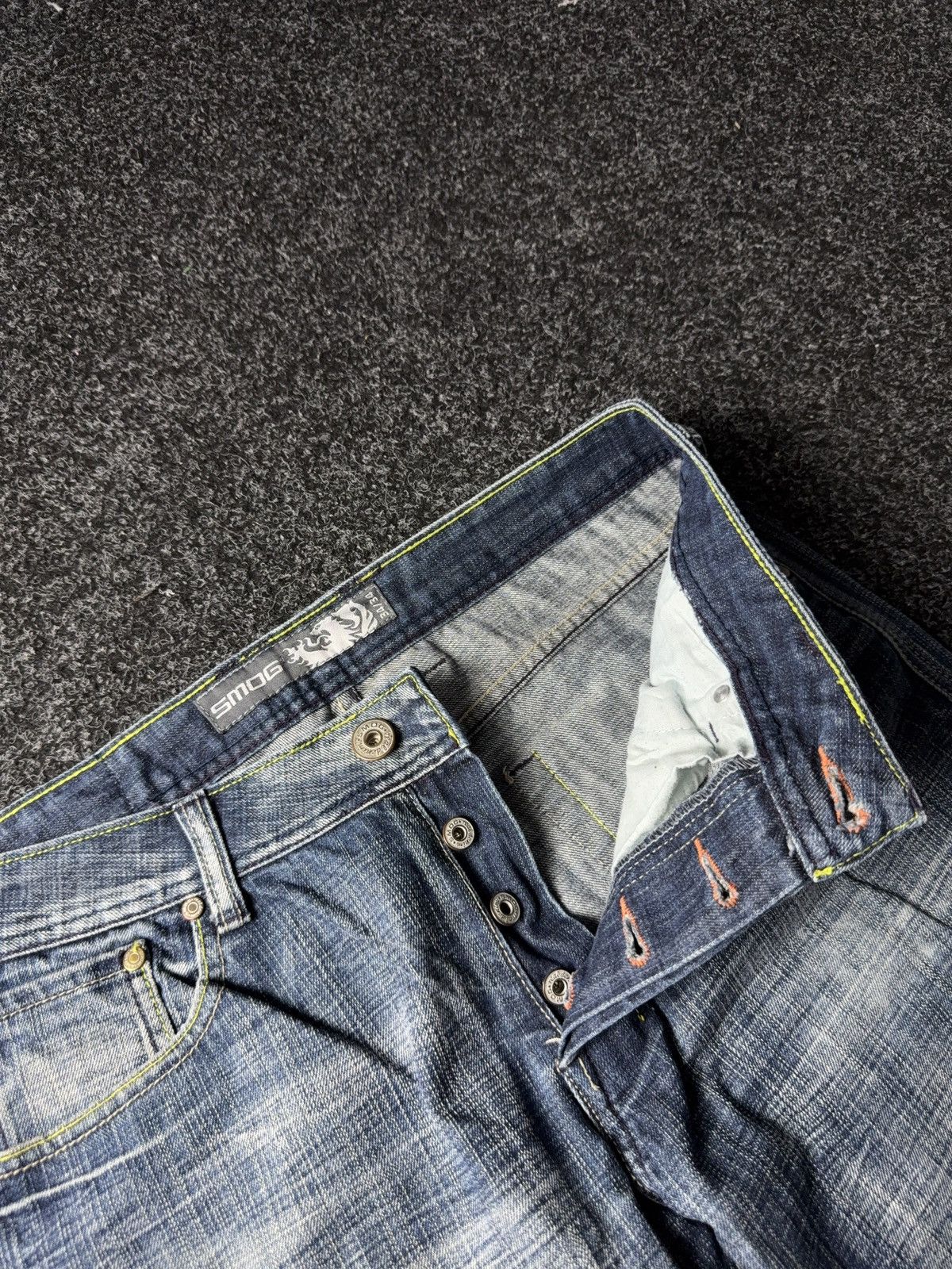 Japanese Brand Vintage Retro Y2K Sk8 Flared Distressed Denim pants Size US 33 - 7 Thumbnail