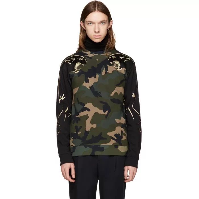 Valentino Valentino Panther Camo Hoodie XL Size US XL / EU 56 / 4 - 1 Thumbnail