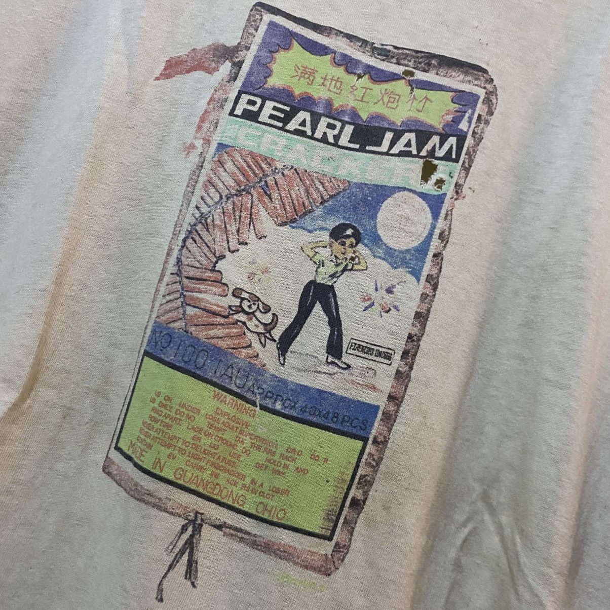 Band Tees × Vintage 90s Thrashed Pearl Jam Tour tee Size US L / EU 52-54 / 3 - 3 Thumbnail
