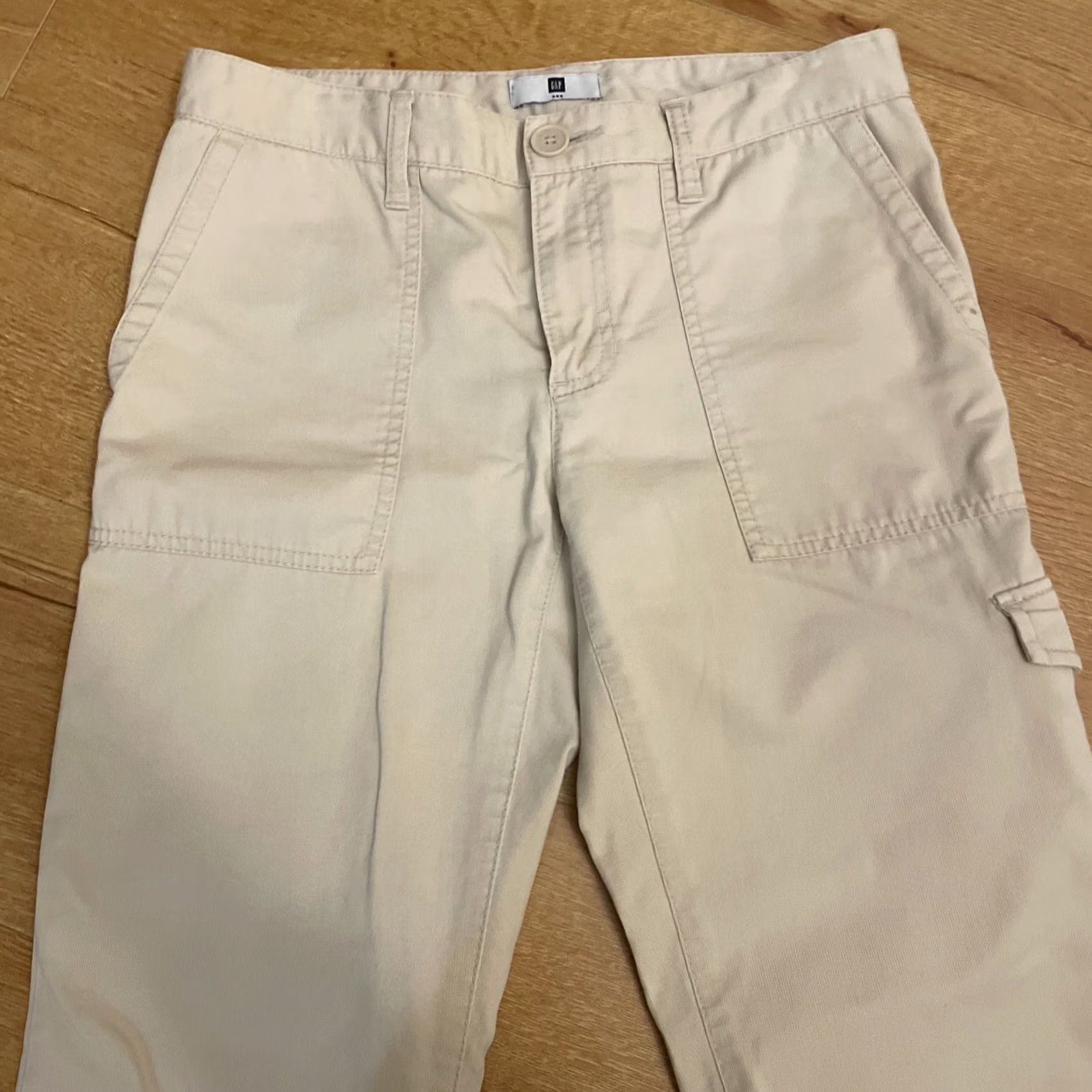 Gap VINTAGE Gap Cargo Pants Ladies 6 Beige Tan Flare Leg Low Rise Y2K Womens Pants Size 28" / US 6 / IT 42 - 5 Thumbnail