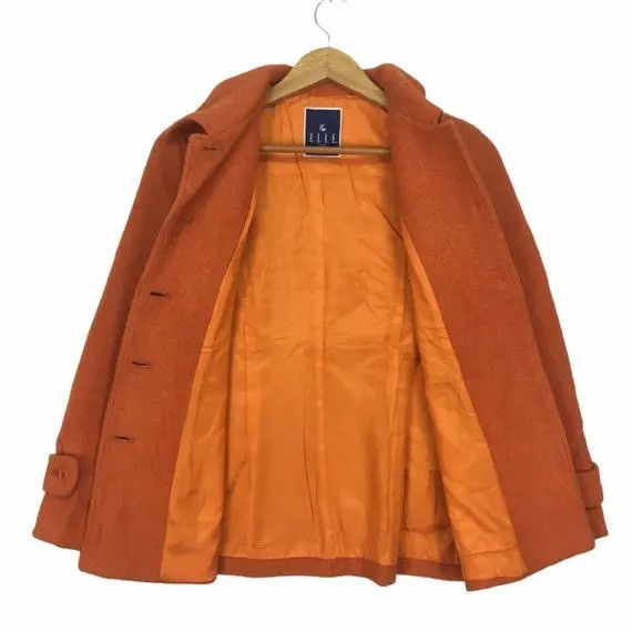 Japanese Brand Vtg ELLE PARIS FASHION Orange Jacket Sport Coat Cardigan Size S / US 4 / IT 40 - 3 Thumbnail