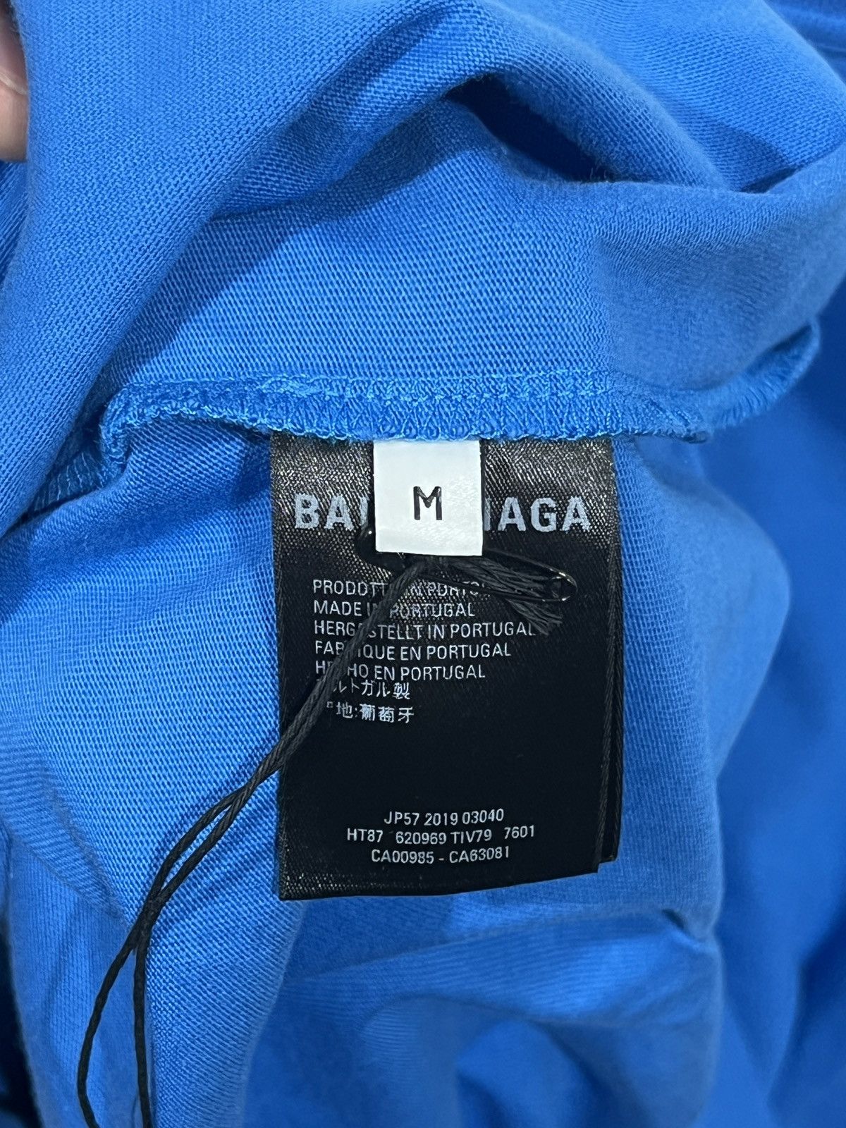 Balenciaga Balenciaga Mastercard Blue Tee Size US M / EU 48-50 / 2 - 4 Thumbnail