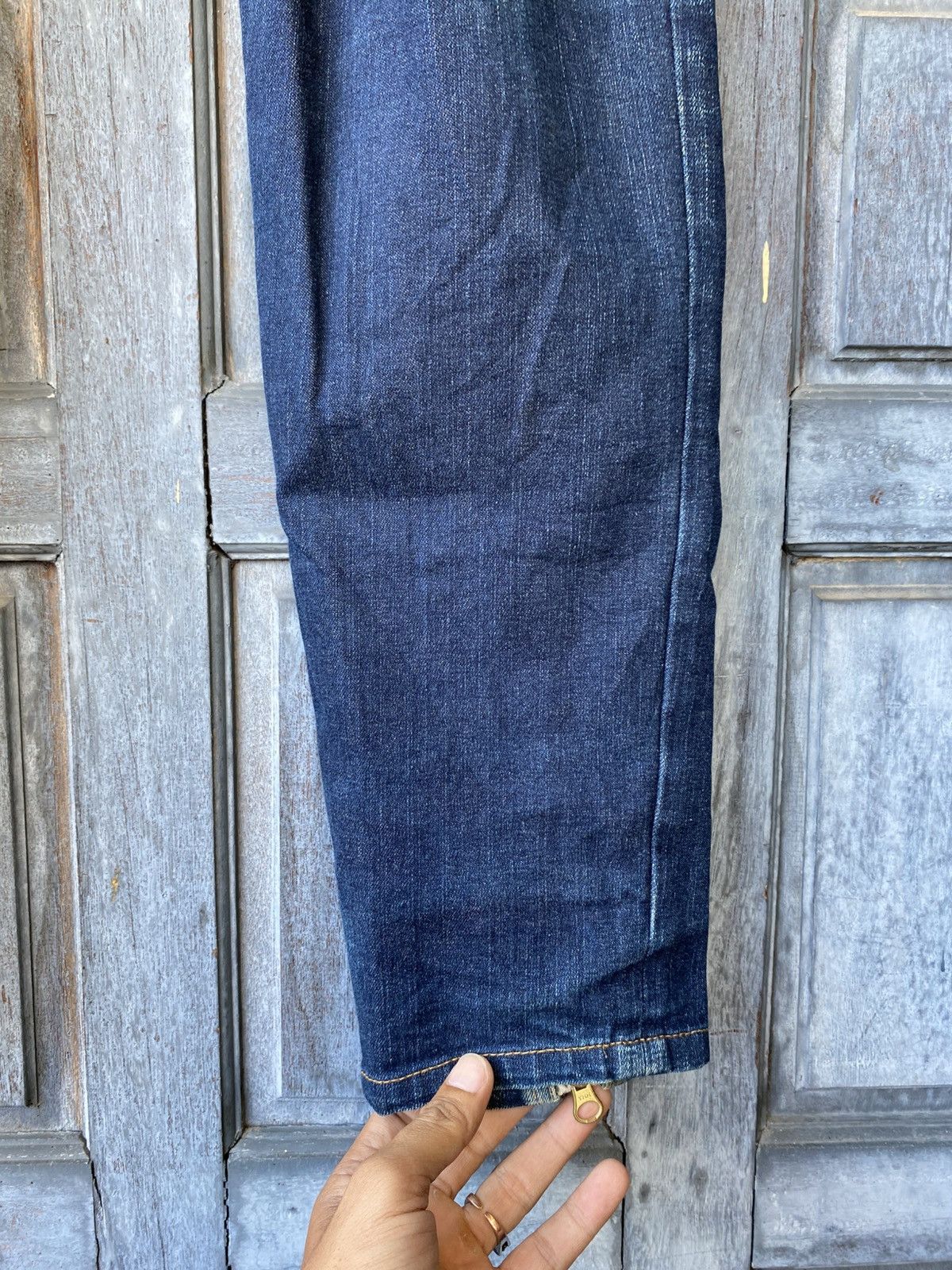 PPFM PPFM Denim Hidden Kimono Print & Gold Zipper Made in Japan Size US 30 / EU 46 - 7 Thumbnail
