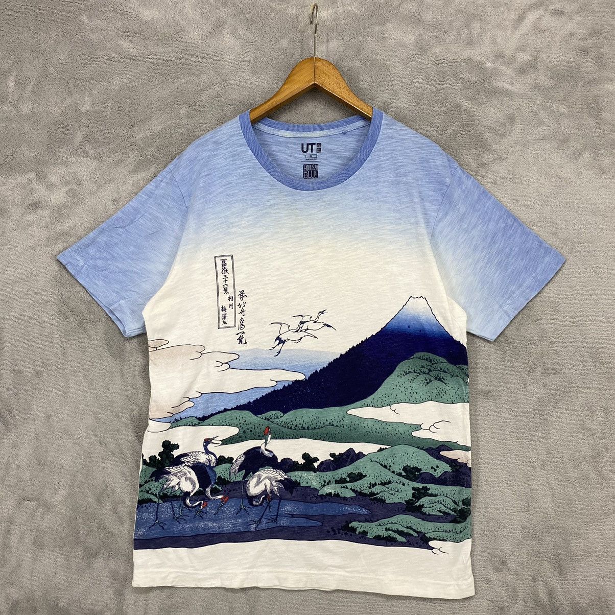 Uniqlo 🔥RARE🔥 UNIQLO HOKUSAI BLUE Size US XL / EU 56 / 4 - 1 Thumbnail