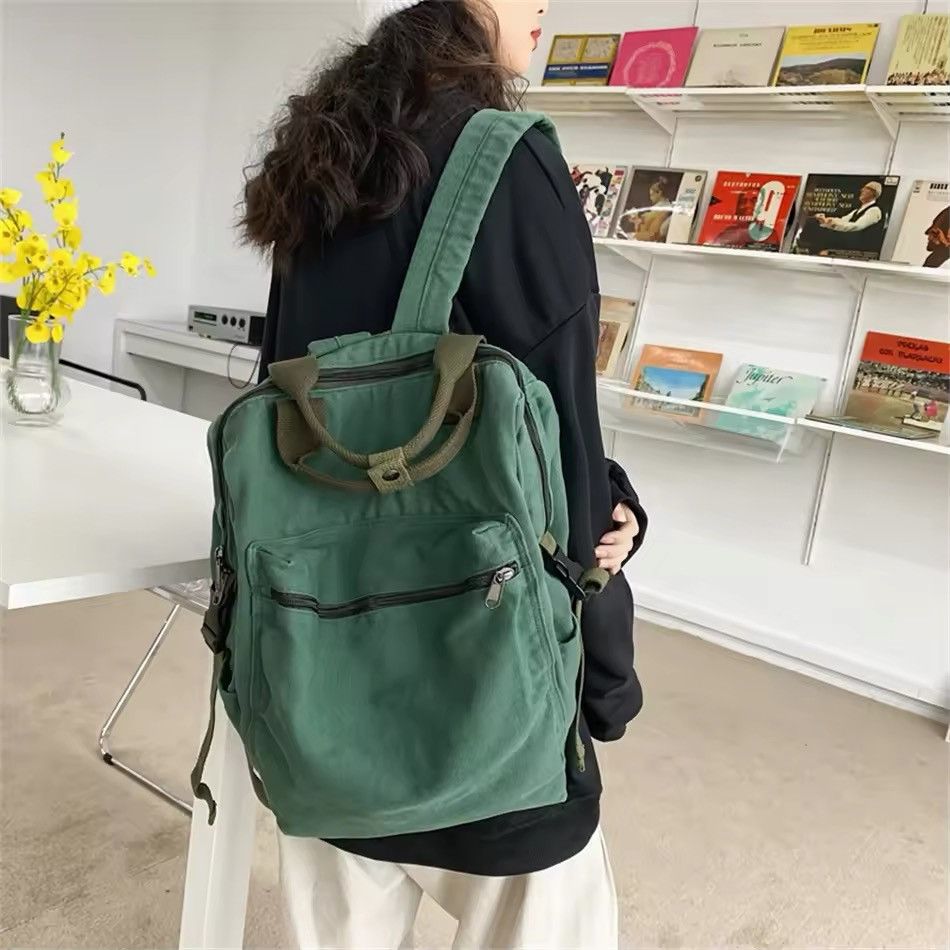 Japanese Brand Green Backpack Size ONE SIZE - 1 Thumbnail