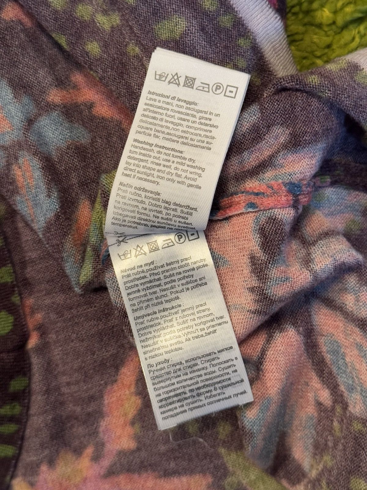 Designer Ivko avant Garde floral pattern 100% wool sweater Size M / US 6-8 / IT 42-44 - 9 Thumbnail