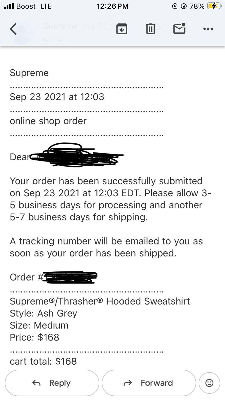 Supreme × Thrasher Supreme Thrasher Hooded Sweatshirt Size US M / EU 48-50 / 2 - 7 Thumbnail