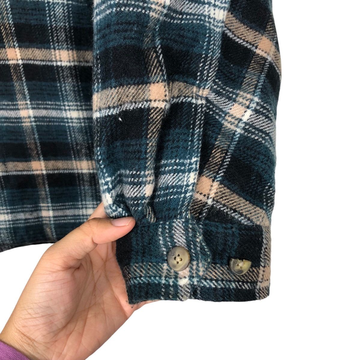 Flannel 📌Vintage Flannel Jacket Cps Tartan Design Blanket Sherpa Size US L / EU 52-54 / 3 - 16 Thumbnail