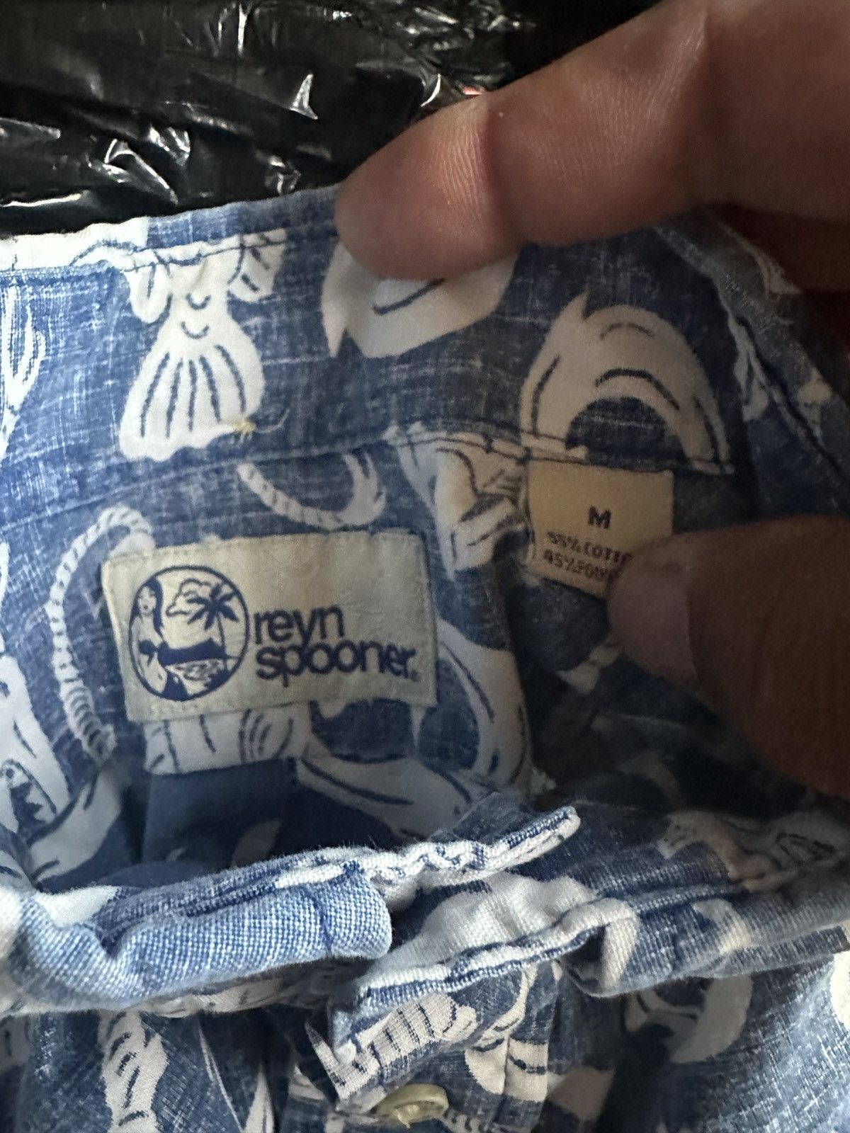 Reyn Spooner Reyn Spooner Hawaiian Print 3/4 Button Blue Men's Medium Size US M / EU 48-50 / 2 - 4 Thumbnail