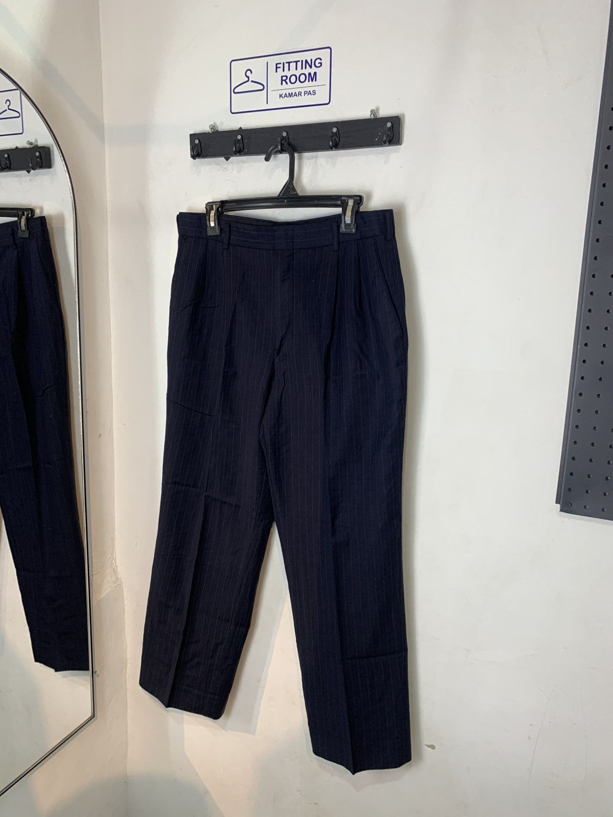 Balmain BALMAIN casual trousers stripe pants Size US 31 - 1 Thumbnail