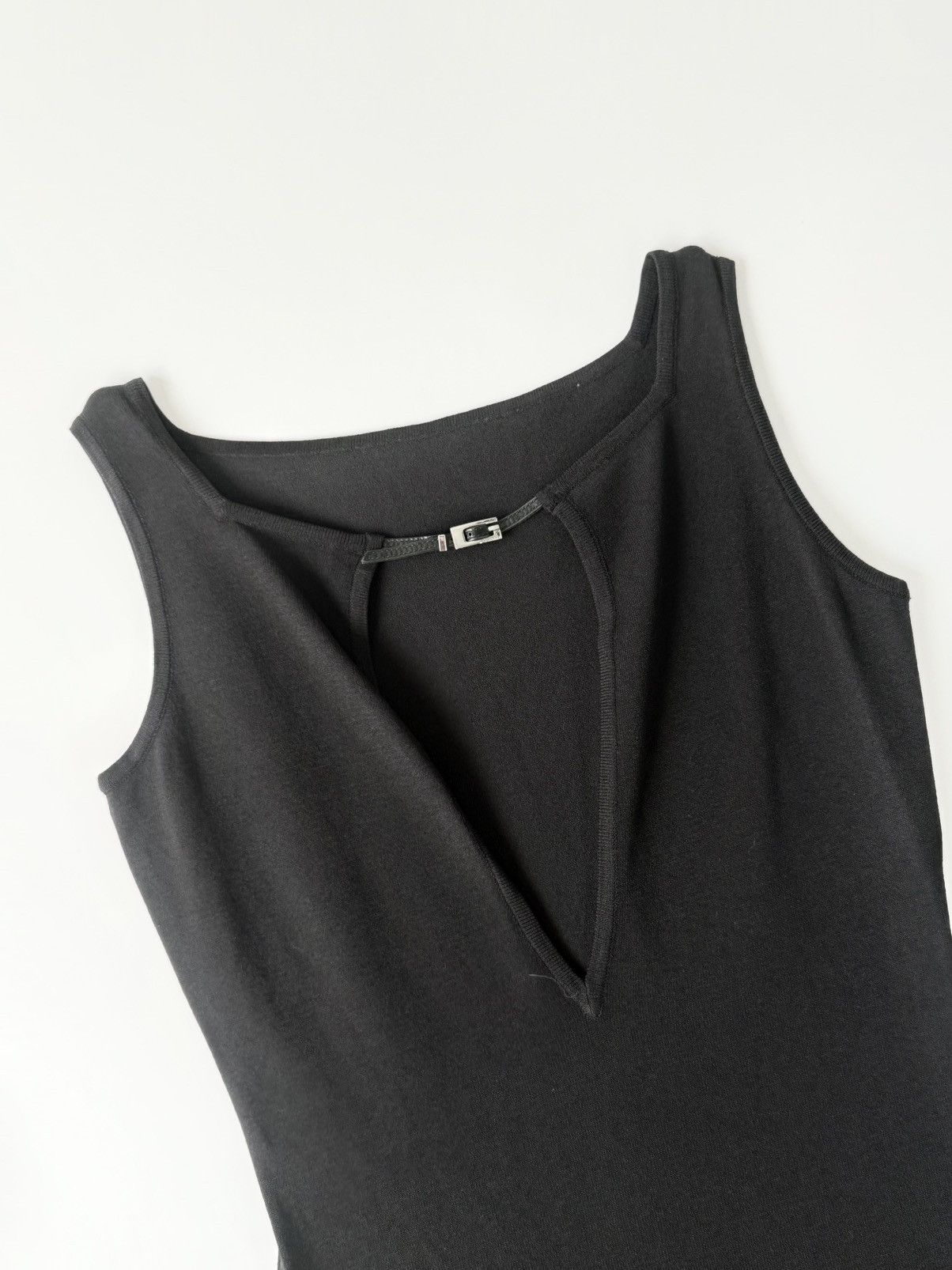 Gucci Gucci by Tom Ford 1998 Black Bodycon Dress Size S / US 4 / IT 40 - 4 Thumbnail