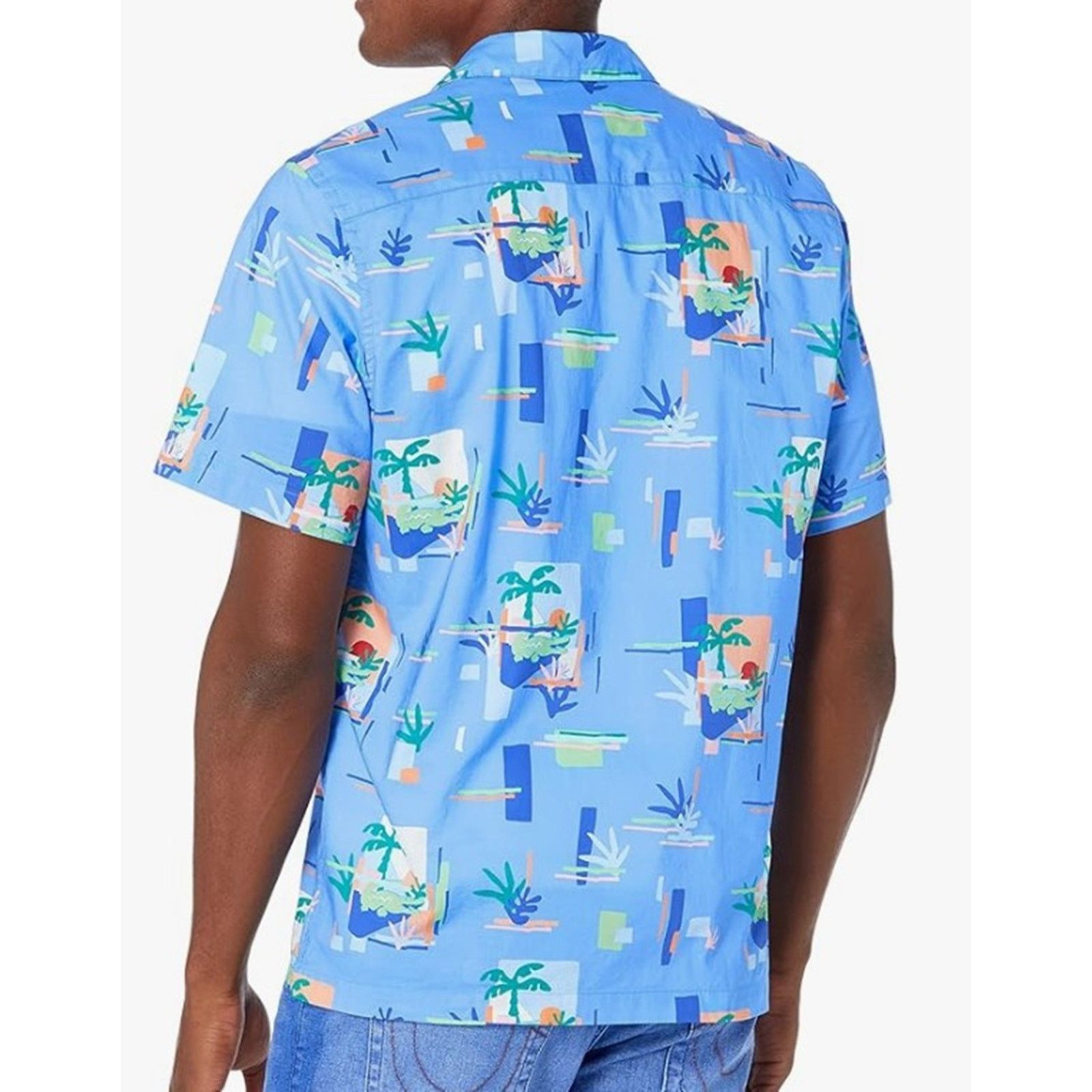 Lacoste Lacoste Mens Short Sleeve Summer Print Button Woven Shirt XL Size US XL / EU 56 / 4 - 3 Thumbnail