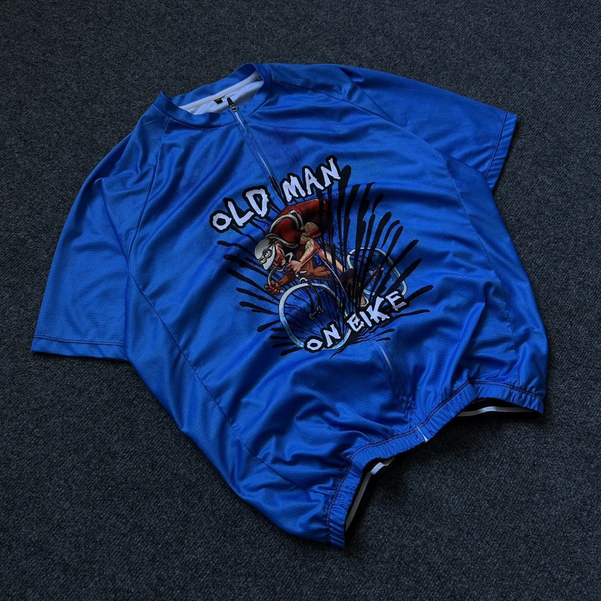 Sports Specialties VTG Adult Old Man On Bike Velo Jersey Tee Size XXL Y2K 00s Size US XXL / EU 58 / 5 - 2 Thumbnail