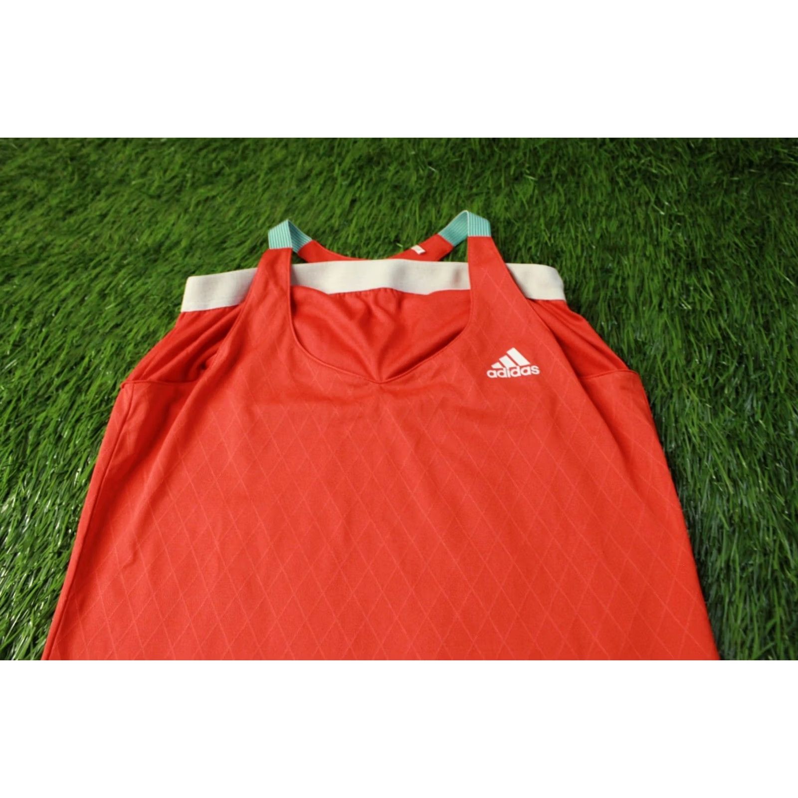 Adidas ADIDAS Tank Shirt Vest Women L Orange White 2011 X17817 Vintage? No Shirt Womens L Regular Size Large Size L / US 10 / IT 46 - 3 Thumbnail