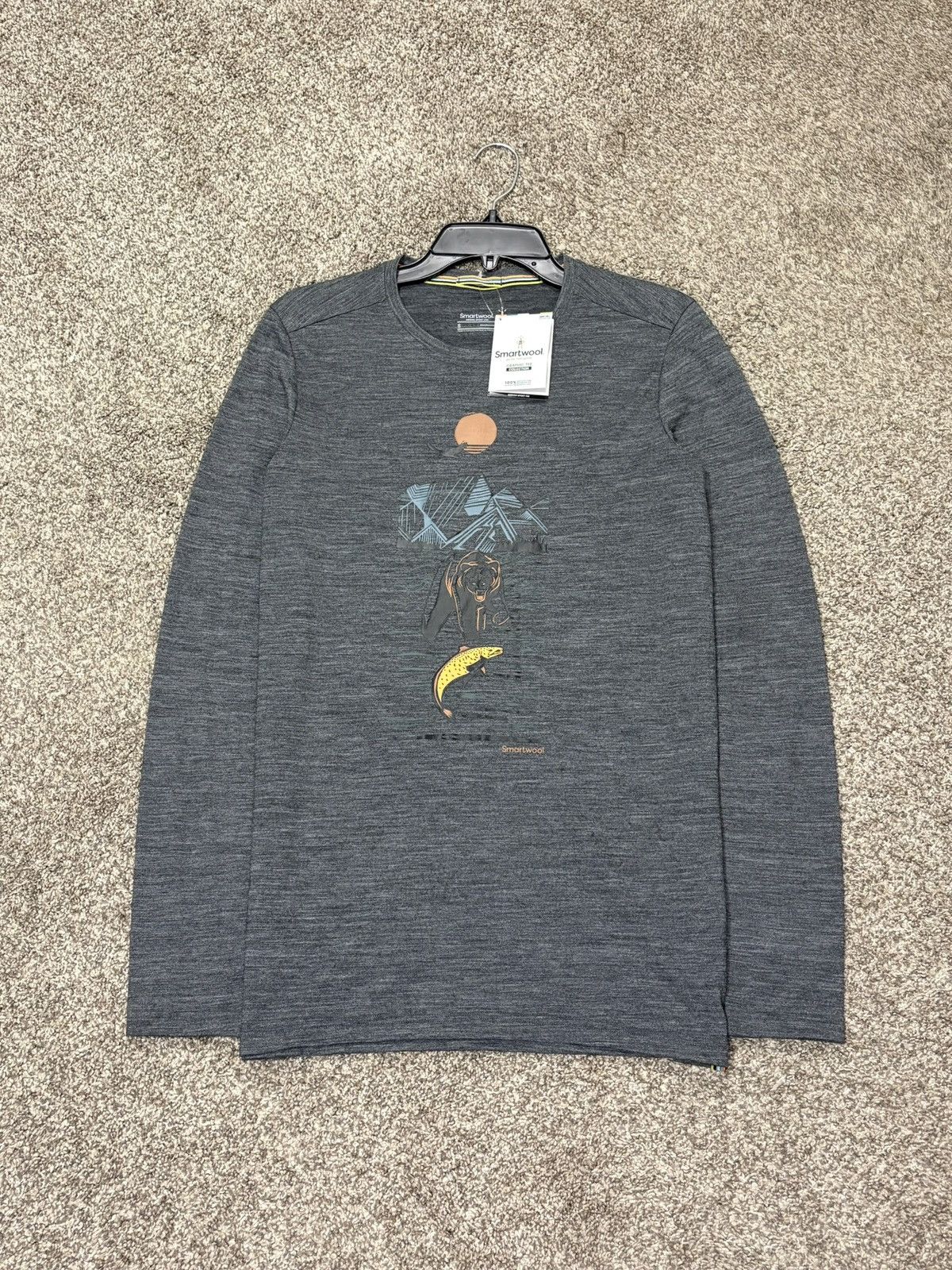Smartwool Smartwool Sport 150 Alpine Bear Wool Long Sleeve Sweater S Size US S / EU 44-46 / 1 - 1 Thumbnail