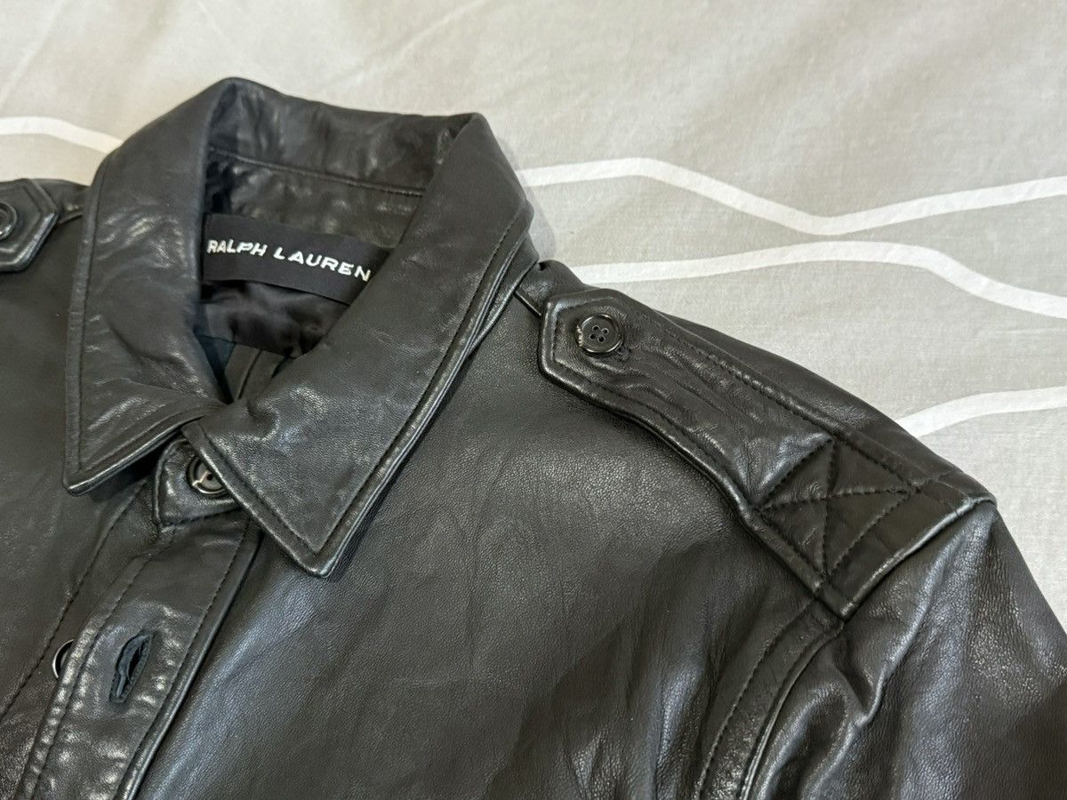 Ralph Lauren Ralph Lauren Black Leather Shirt Size US M / EU 48-50 / 2 - 9 Thumbnail