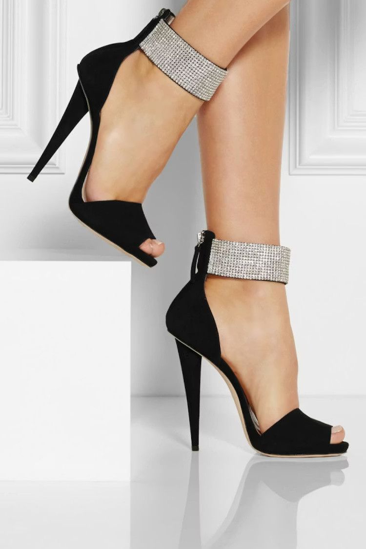 Giuseppe Zanotti Giuseppe Zanotti £1200 Crystal Cuff Sandals Heels Size US 6 / IT 36 - 3 Thumbnail
