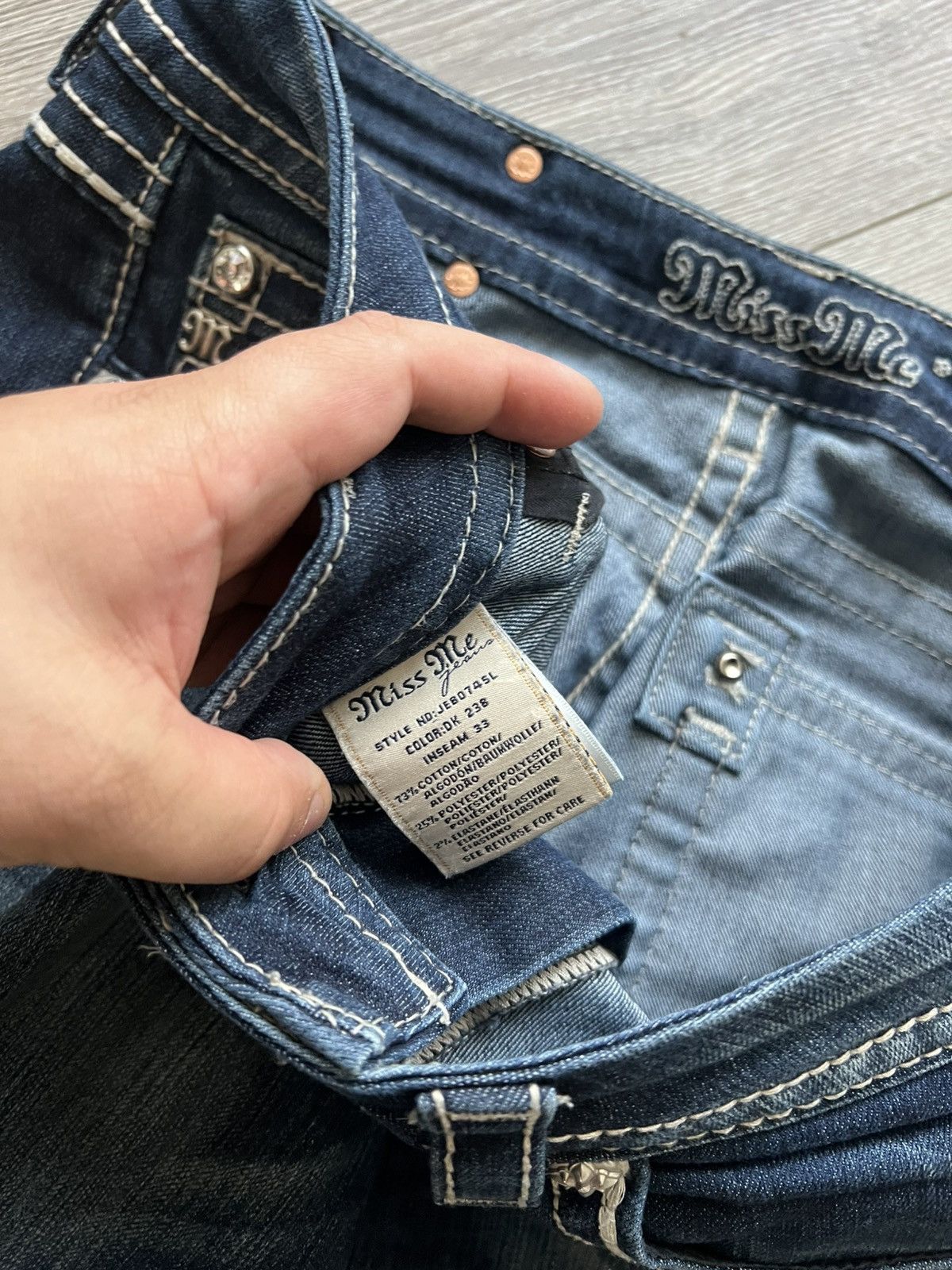 Miss Me Vintage Miss Me Jeans Y2K Skinny Size 29" - 16 Thumbnail