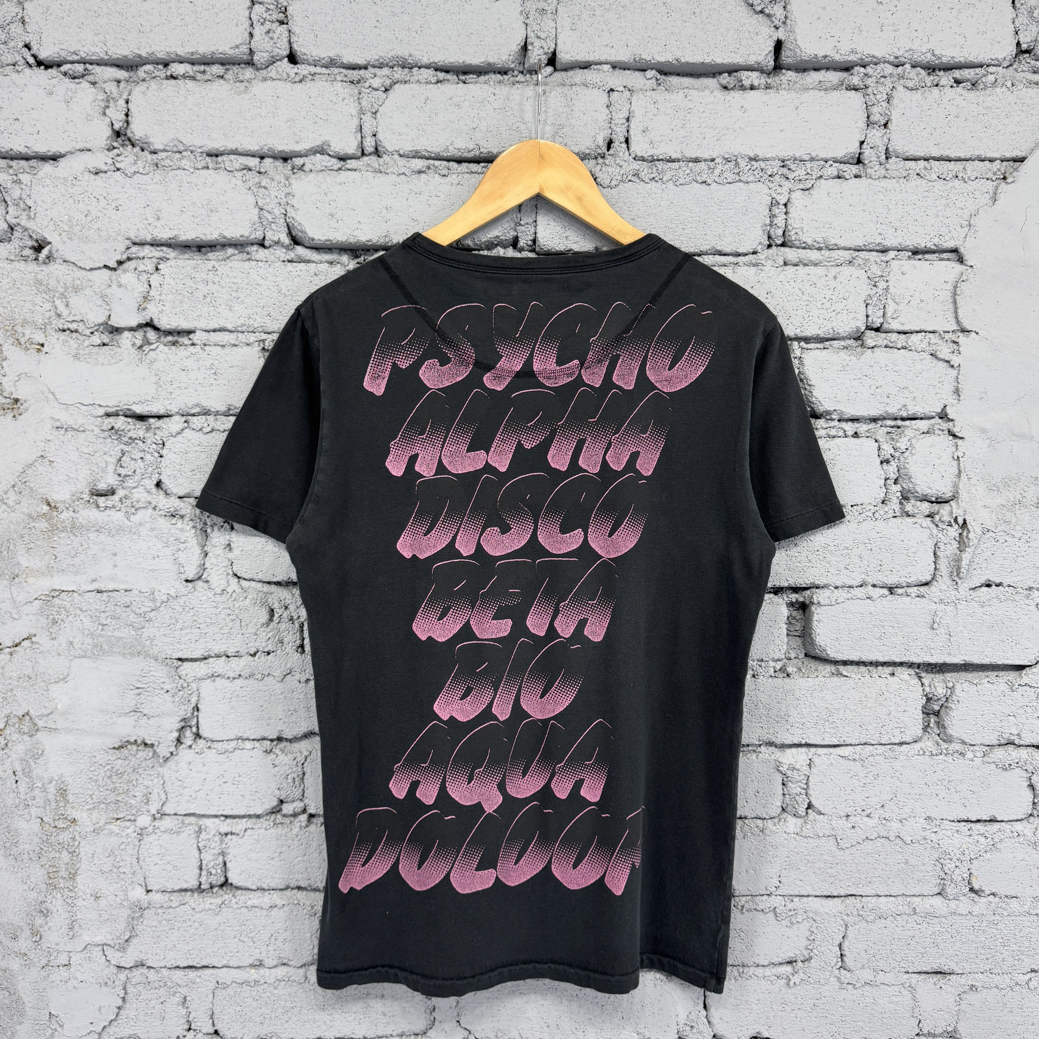 Paul Smith : Vintage 90s Paul Smith Psyco Alpha Disco Sunfaded Tshirt Size US L / EU 52-54 / 3 - 2 Thumbnail