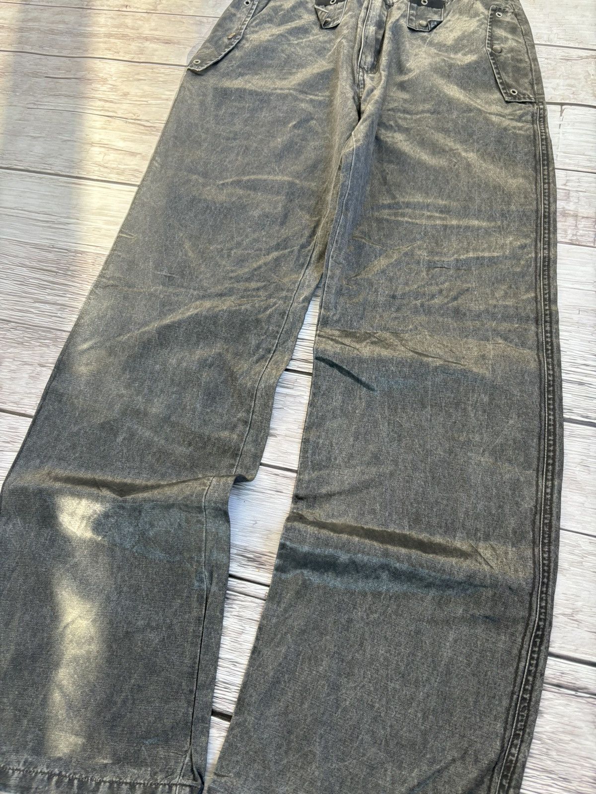 JNCO × Japanese Brand Vintage Baggy Rap sk8 Jnco Style Silver Jeans y2k Size US 32 / EU 48 - 2 Thumbnail