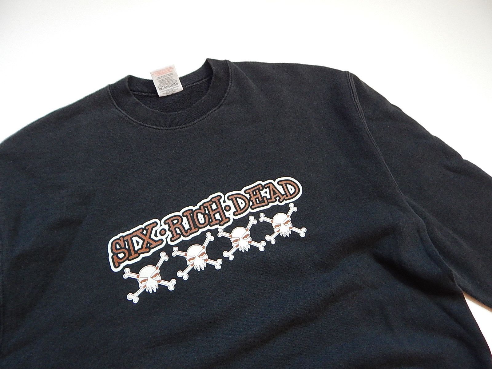 Band Tees × Vintage vintage 00s six rich dead trash compost records sweatshirt Size US XL / EU 56 / 4 - 2 Thumbnail