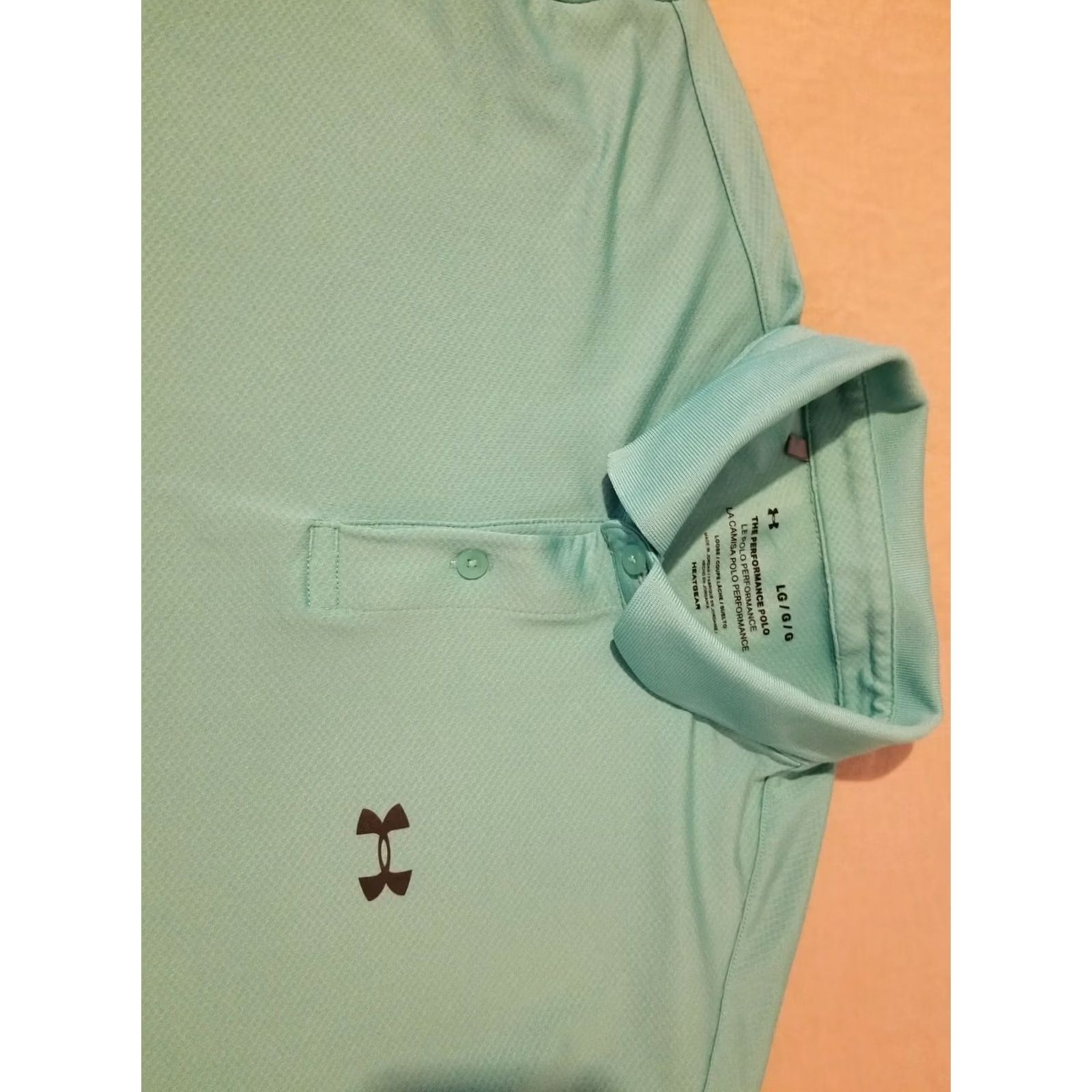 Under Armour Mens Under Armour Polo Shirt L Large Green Athletic Gym Workout Size US L / EU 52-54 / 3 - 2 Thumbnail