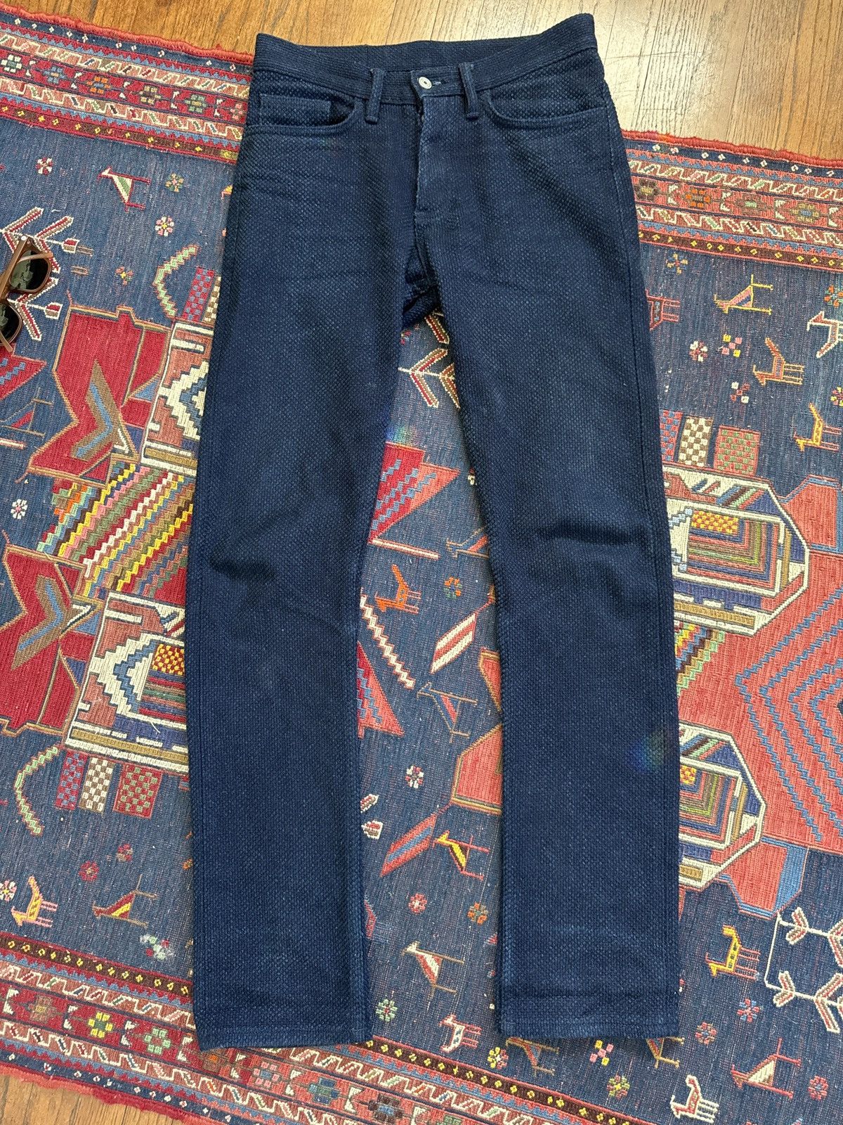 Gustin #341 INDIGO MONSTER SASHIKO 5 POCKET Size US 31 - 1 Thumbnail